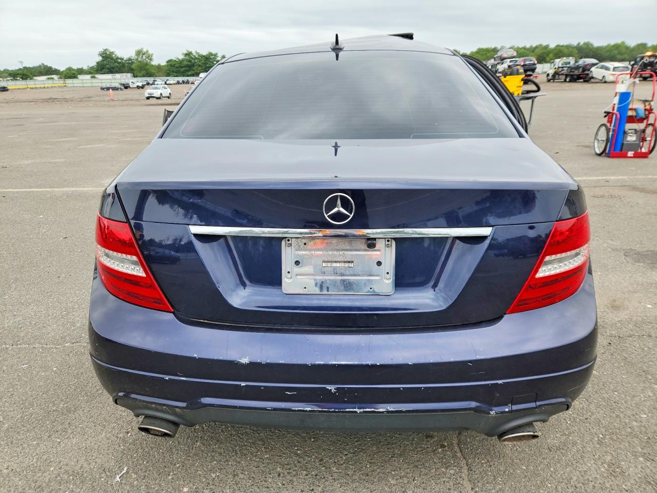 2014 Mercedes-benz C 300 4matic Blue vin: WDDGF8AB8EG221068