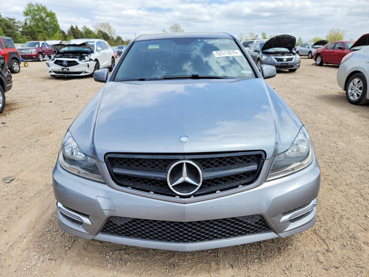 2014 Mercedes-benz C 300 4matic Silver vin: WDDGF8AB8EG243569