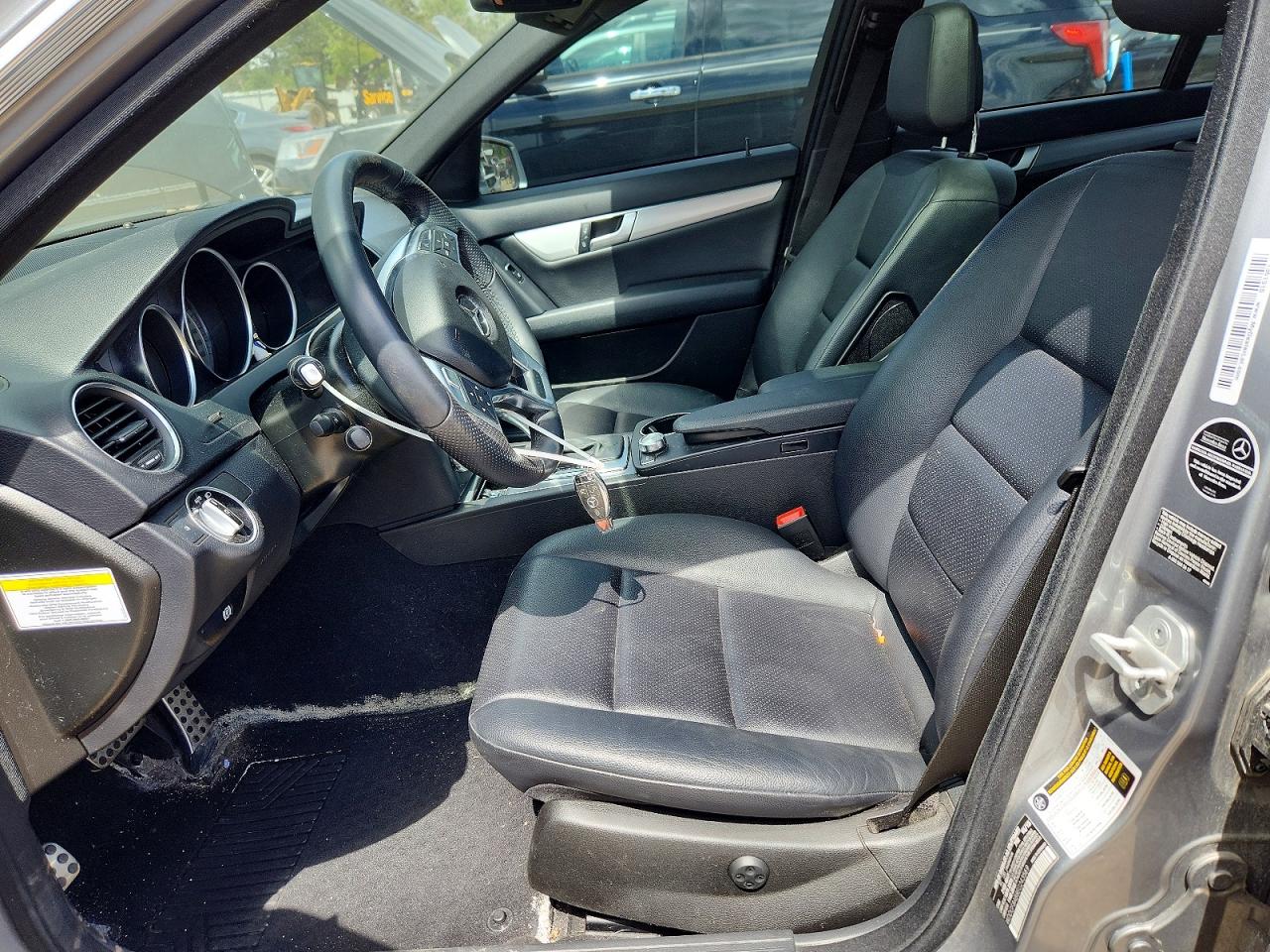 2014 Mercedes-benz C 300 4matic Silver vin: WDDGF8AB8EG243569