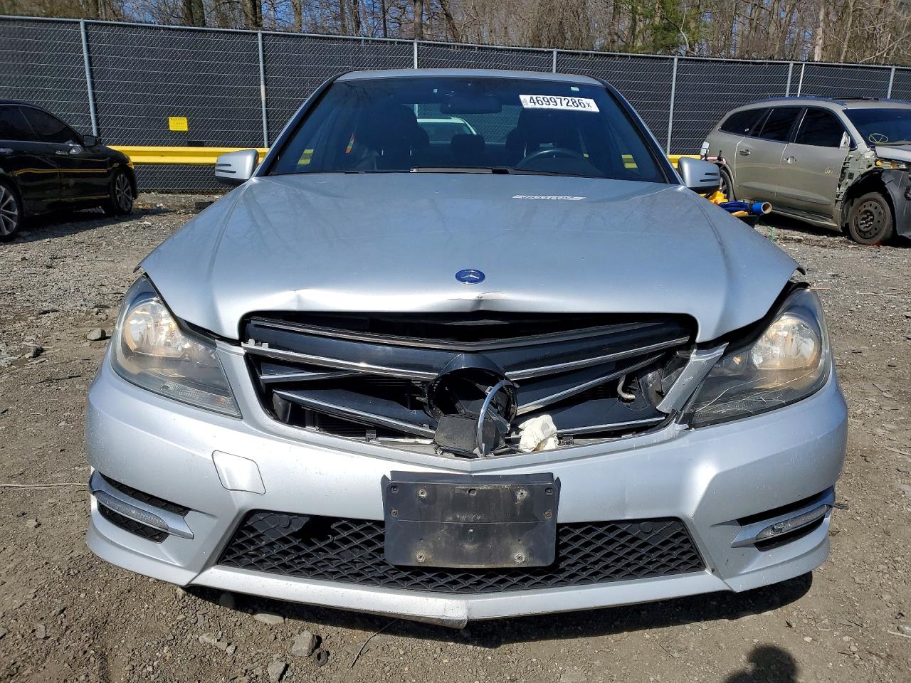 2014 Mercedes-benz C 300 4matic Silver vin: WDDGF8AB8ER324849