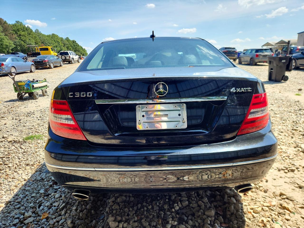 2014 Mercedes-benz C 300 4matic Черный vin: WDDGF8AB8ER325032