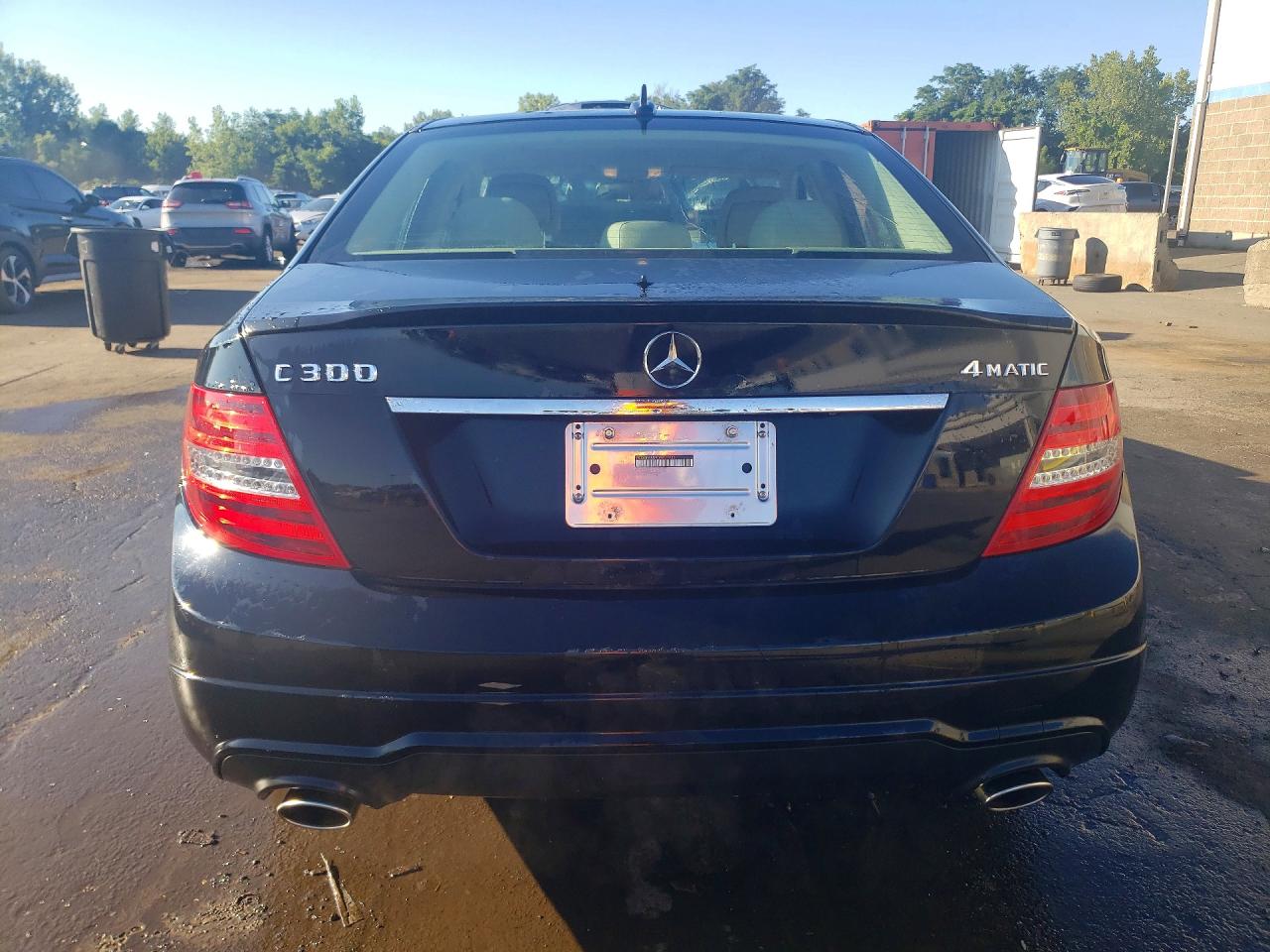 2013 Mercedes-benz C 300 4matic Black vin: WDDGF8AB9DA811782