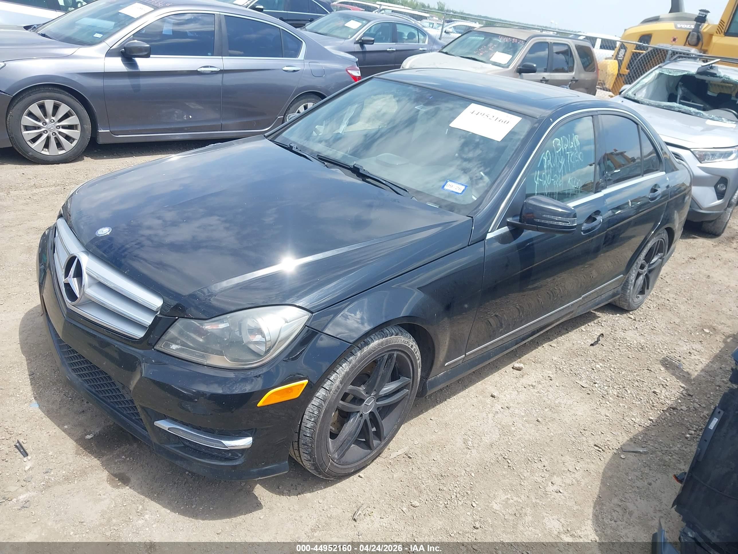2013 Mercedes-benz C 300 Sport 4matic Black vin: WDDGF8AB9DA859735