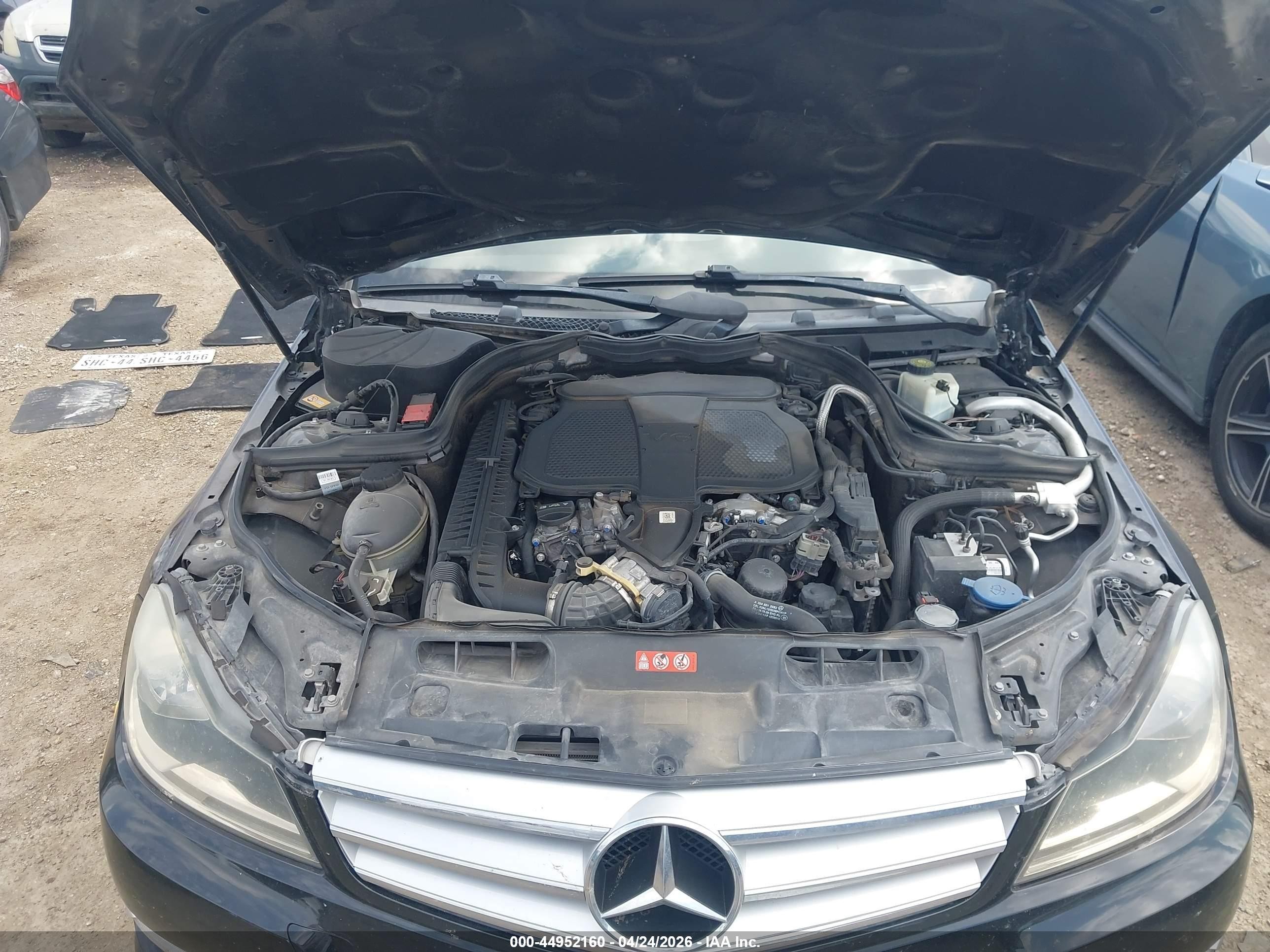 2013 Mercedes-benz C 300 Sport 4matic Black vin: WDDGF8AB9DA859735