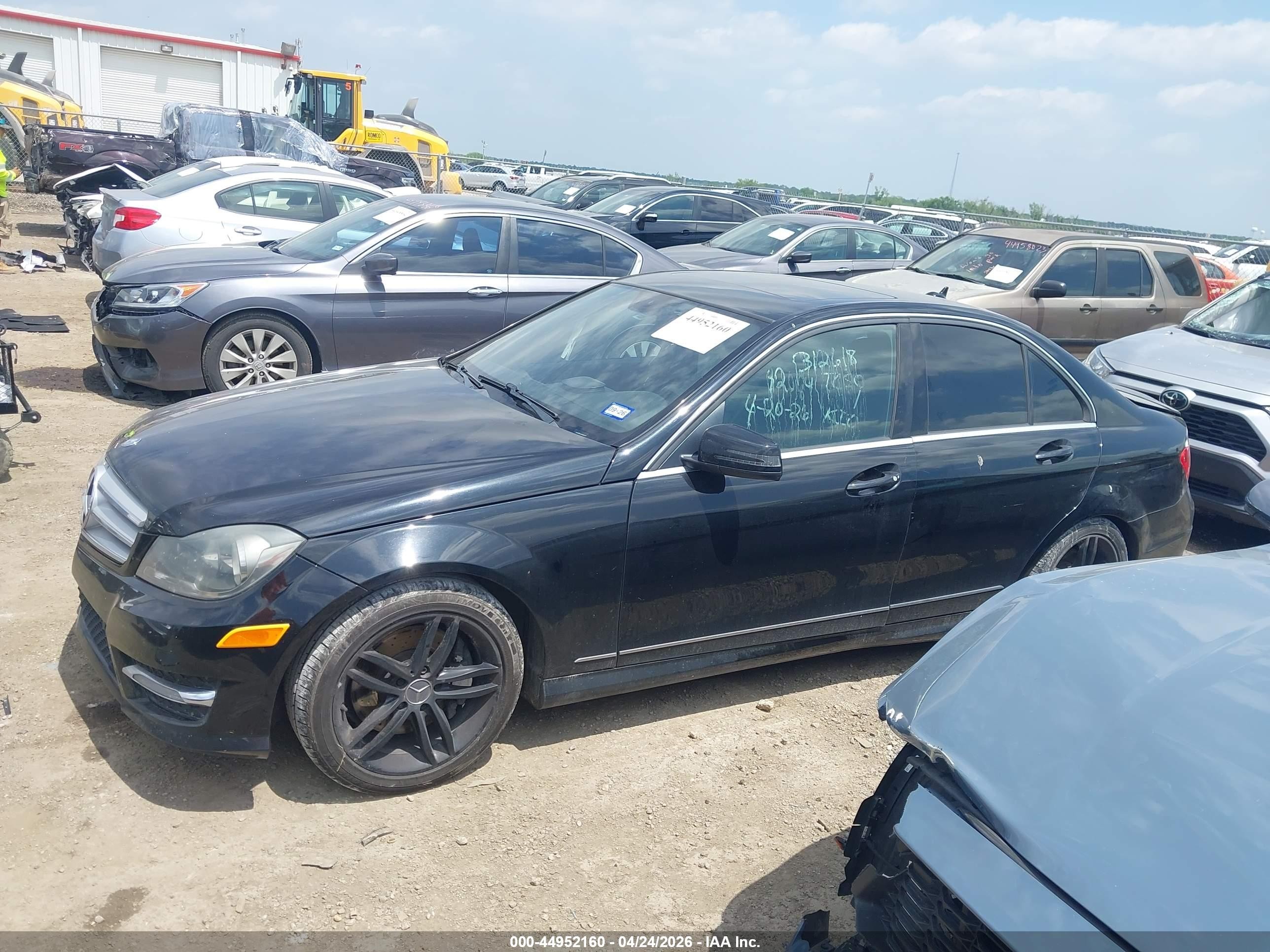 2013 Mercedes-benz C 300 Sport 4matic Black vin: WDDGF8AB9DA859735