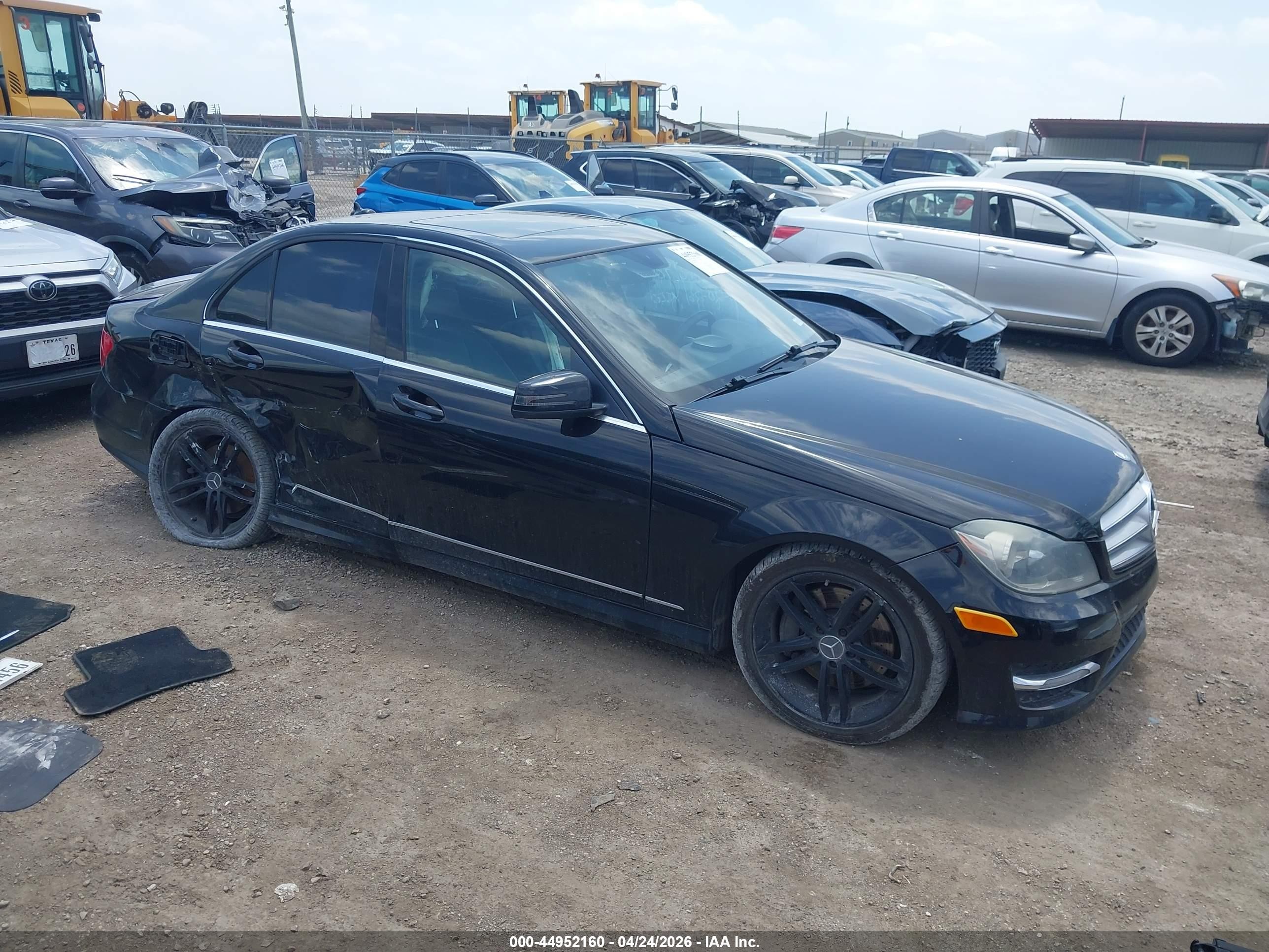2013 Mercedes-benz C 300 Sport 4matic Black vin: WDDGF8AB9DA859735