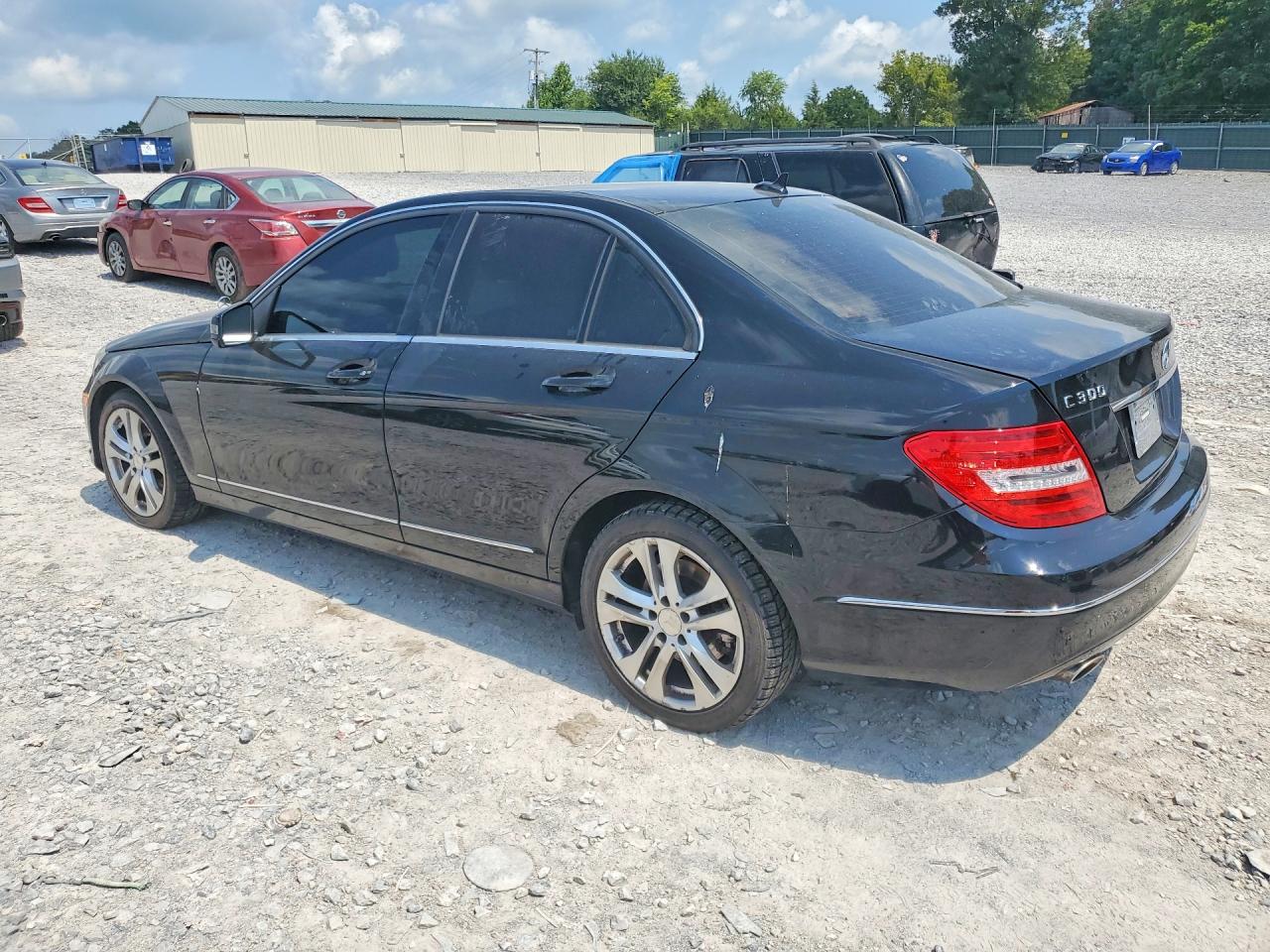 2013 Mercedes-benz C 300 4matic Black vin: WDDGF8AB9DR260786