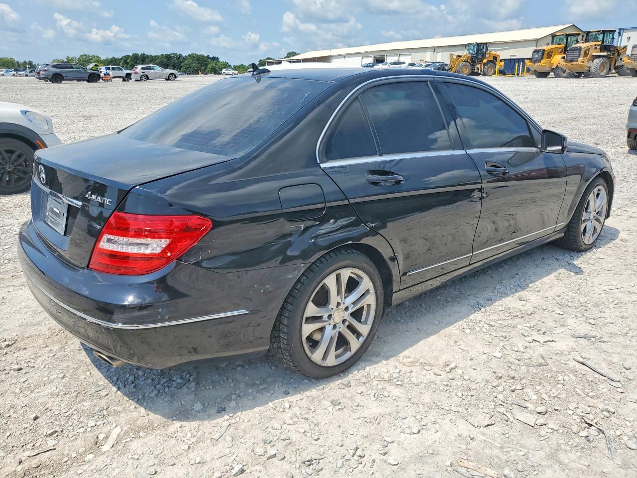 2013 Mercedes-benz C 300 4matic Black vin: WDDGF8AB9DR260786