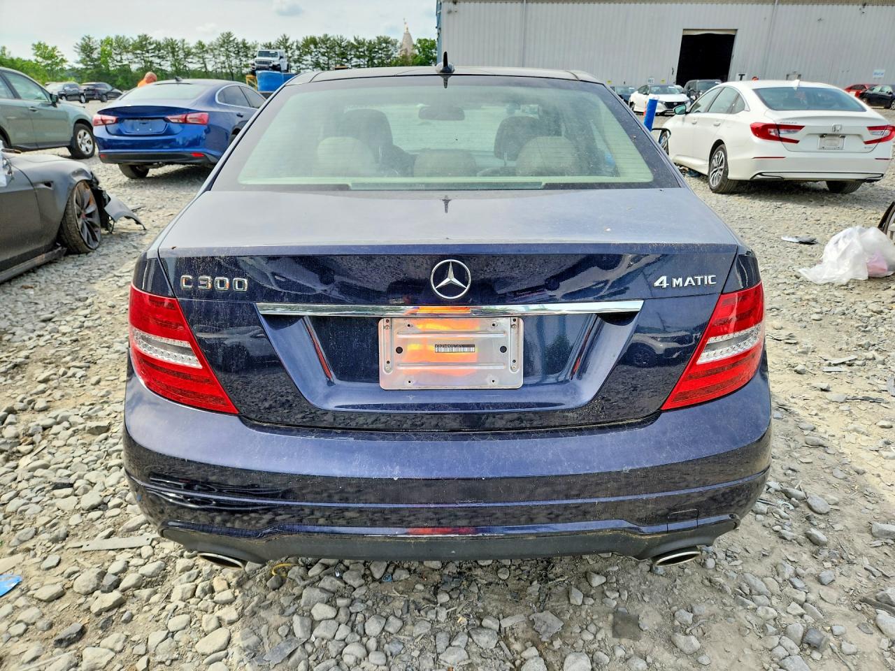 2013 Mercedes-benz C 300 4matic Blue vin: WDDGF8AB9DR273876