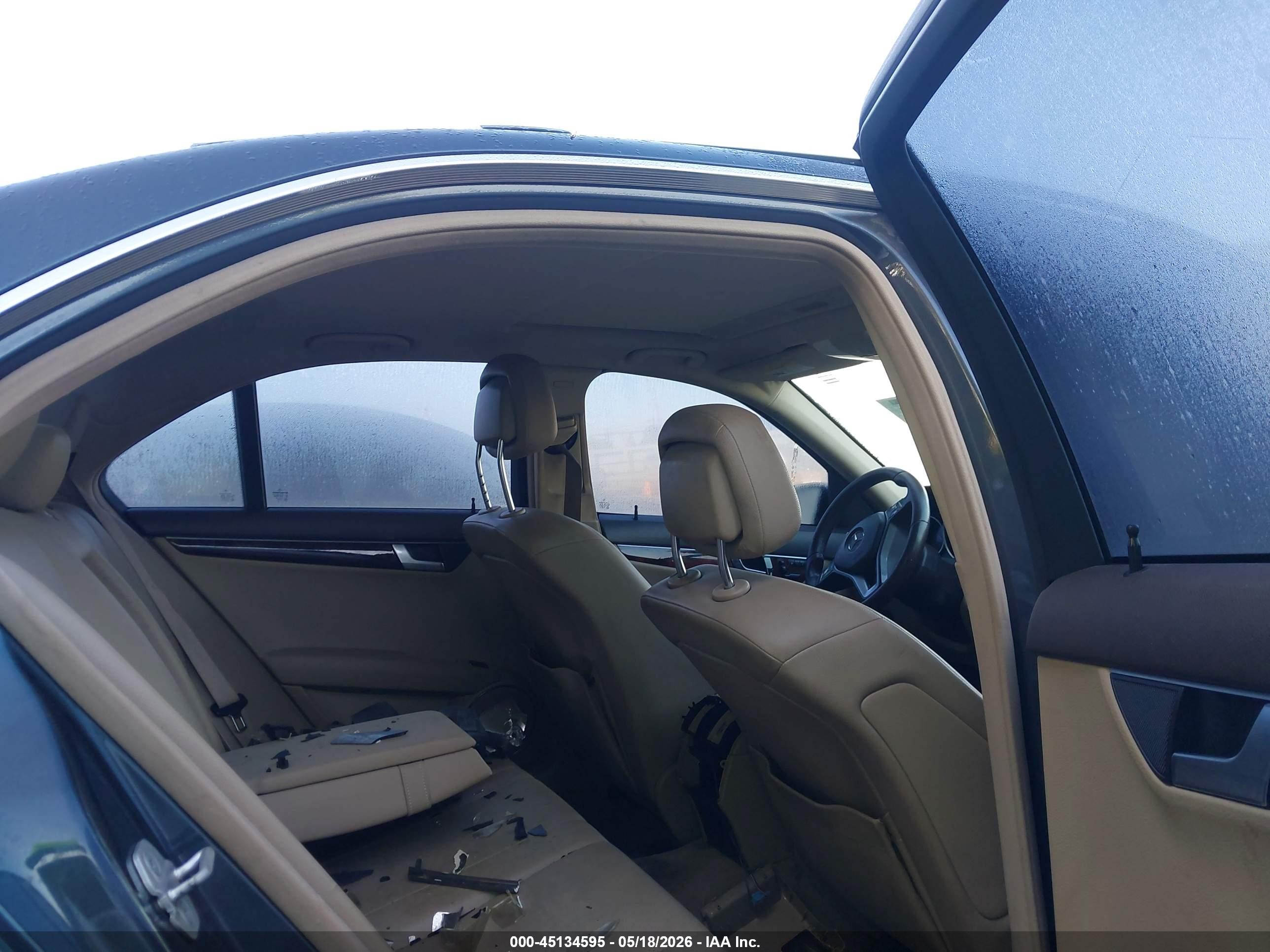 2013 Mercedes-benz C 300 Sport 4matic Gray vin: WDDGF8AB9DR288104