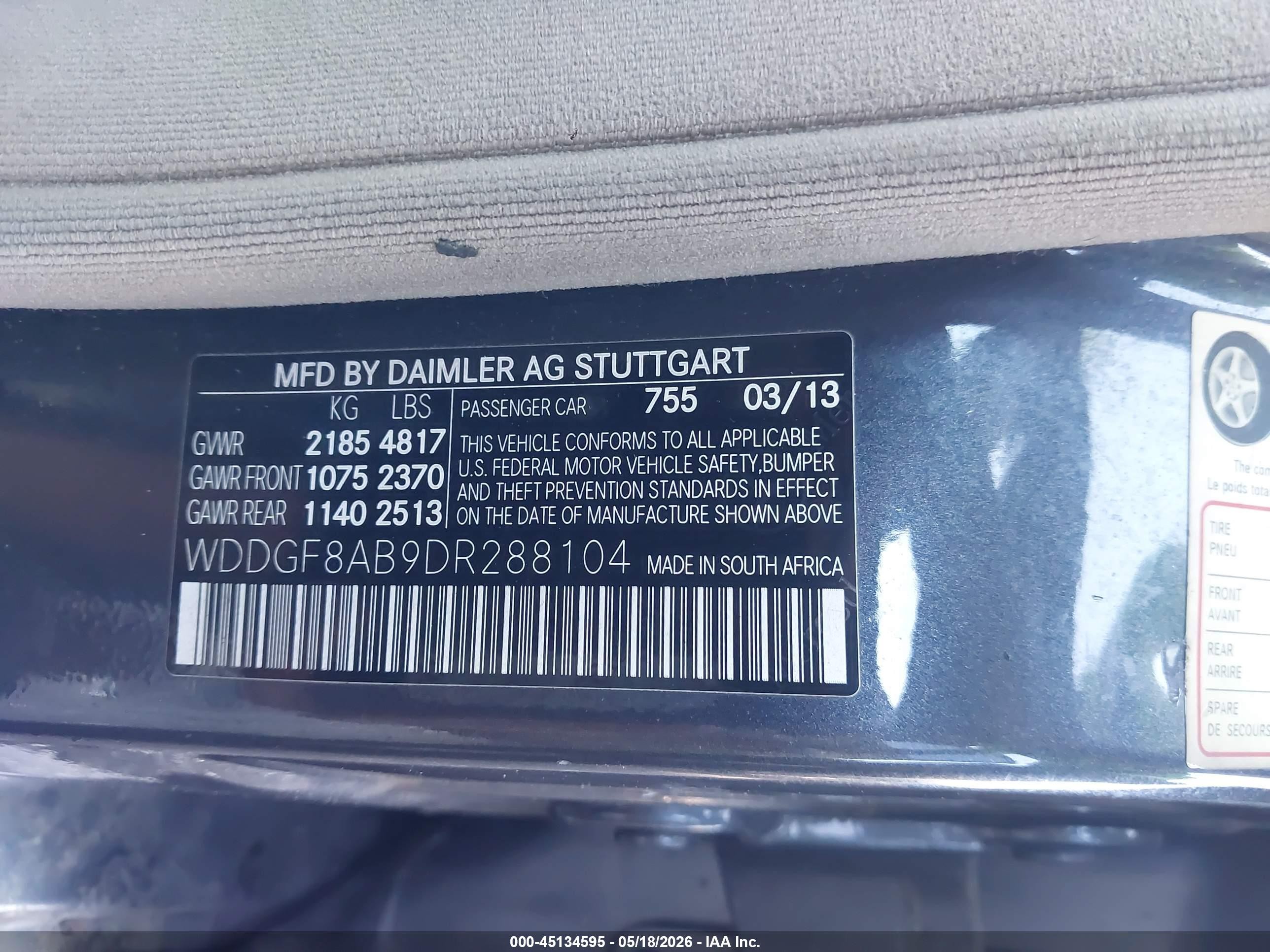 2013 Mercedes-benz C 300 Sport 4matic Gray vin: WDDGF8AB9DR288104