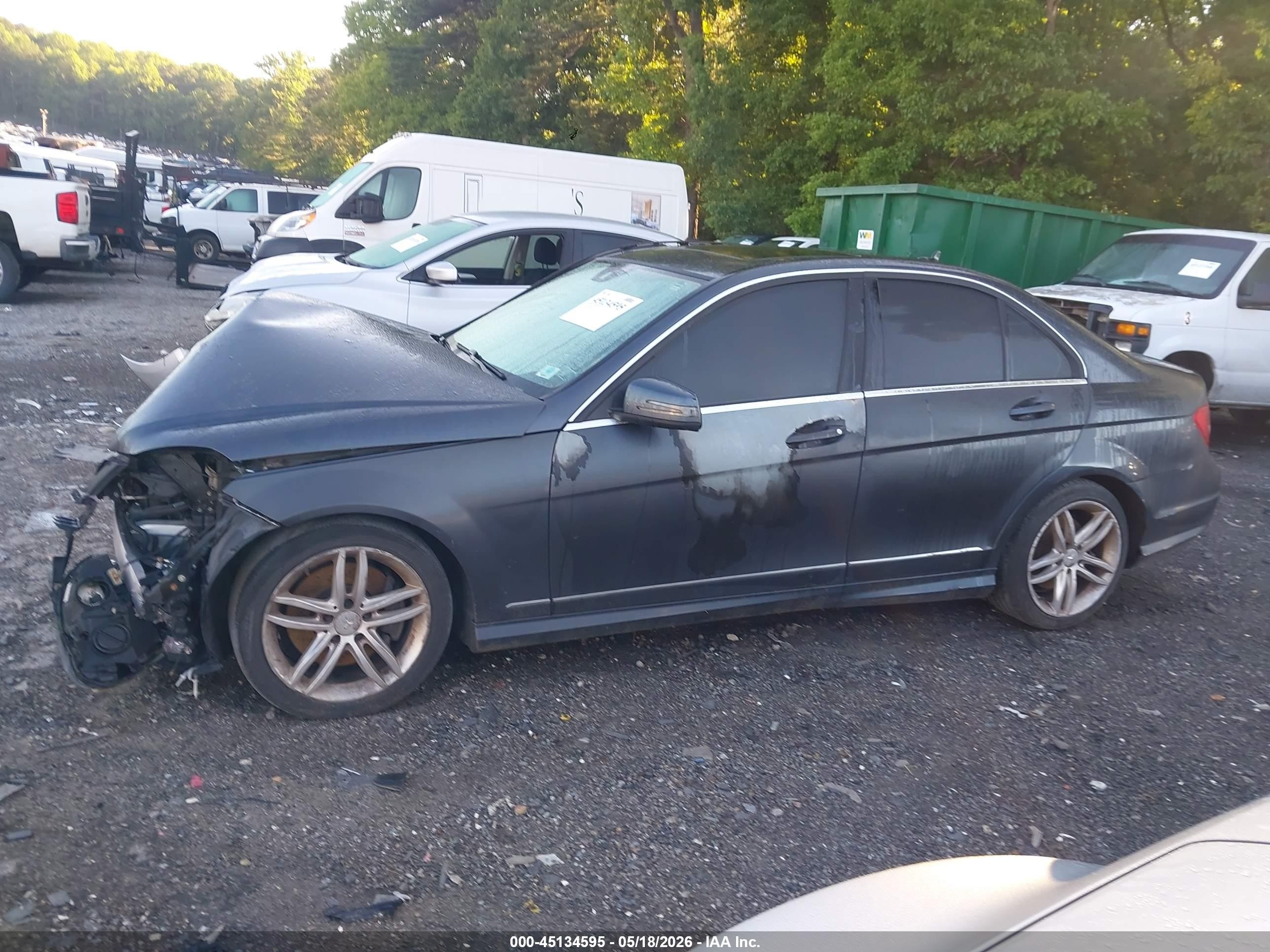 2013 Mercedes-benz C 300 Sport 4matic Gray vin: WDDGF8AB9DR288104