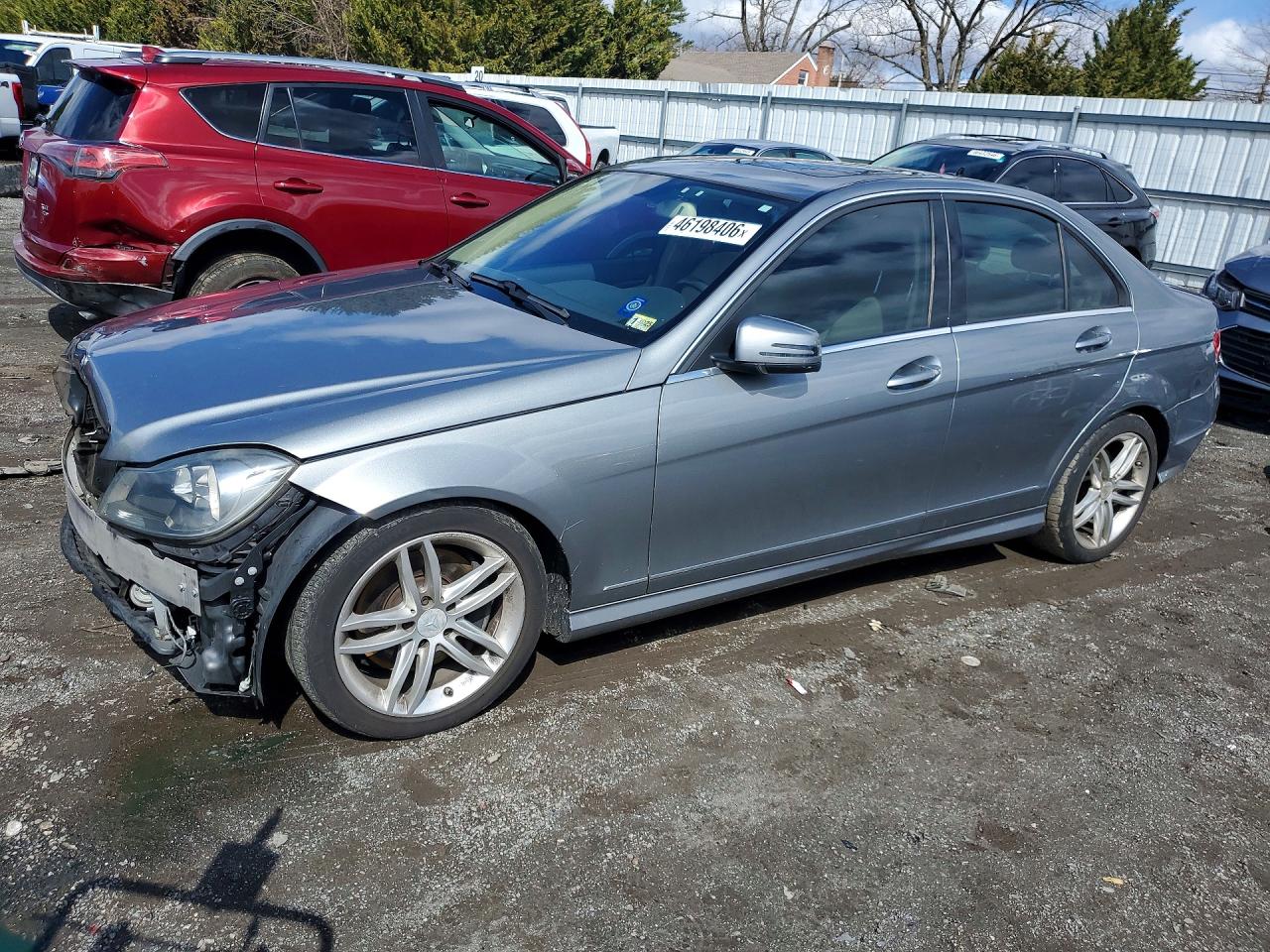 2013 Mercedes-benz C 300 4matic Silver vin: WDDGF8AB9DR289138