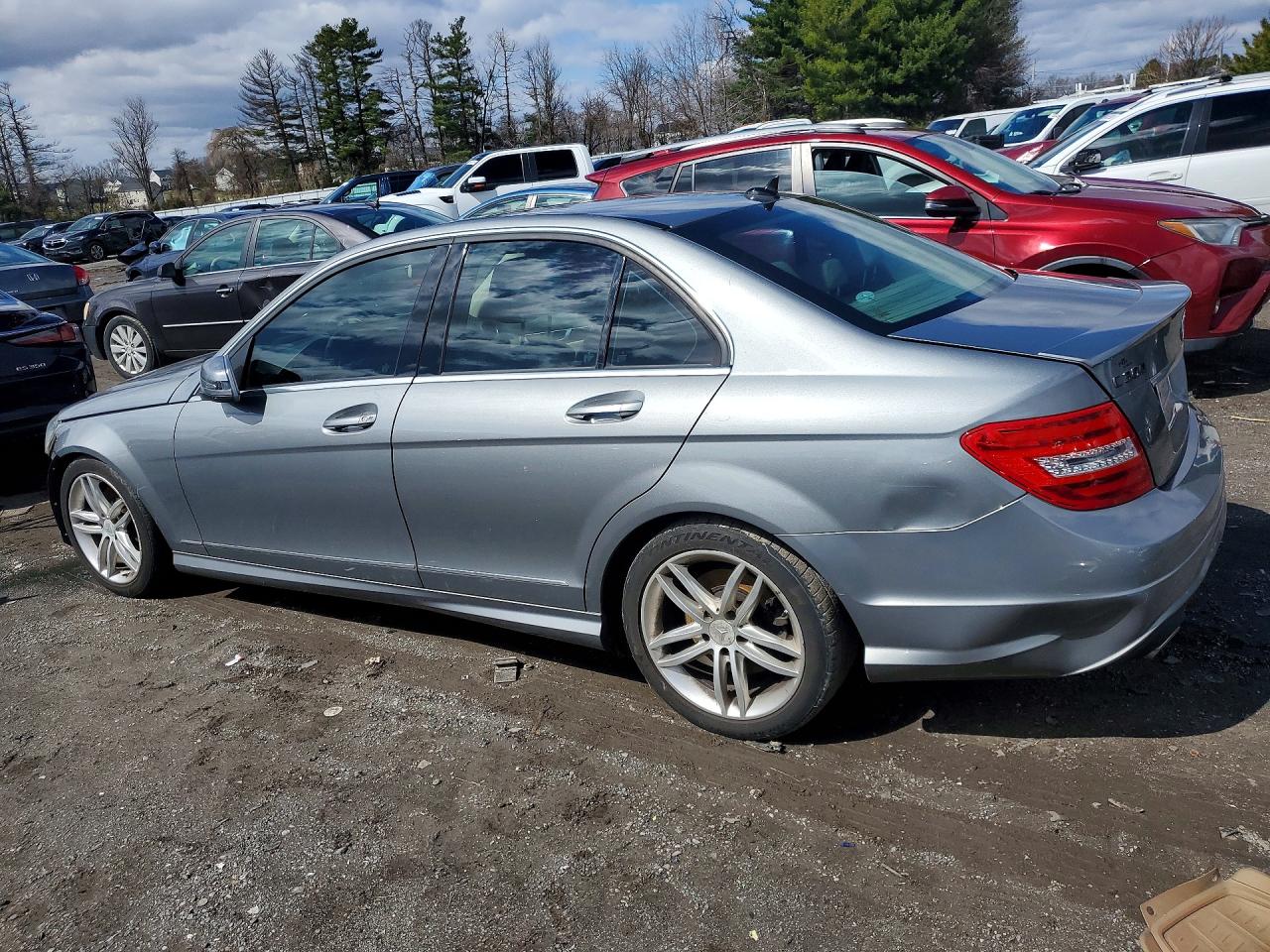2013 Mercedes-benz C 300 4matic Silver vin: WDDGF8AB9DR289138