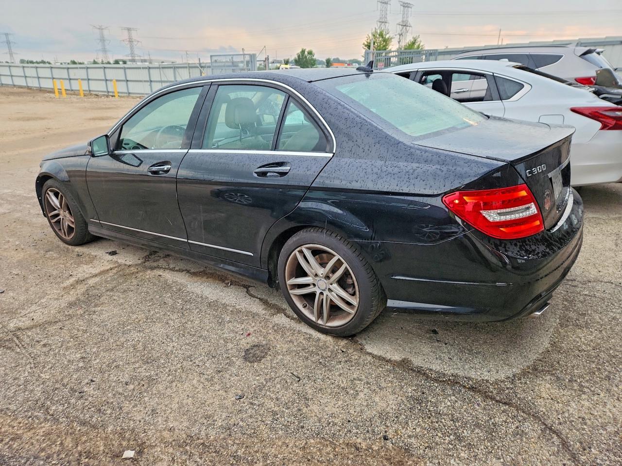2014 Mercedes-benz C 300 4matic Black vin: WDDGF8AB9EA955835