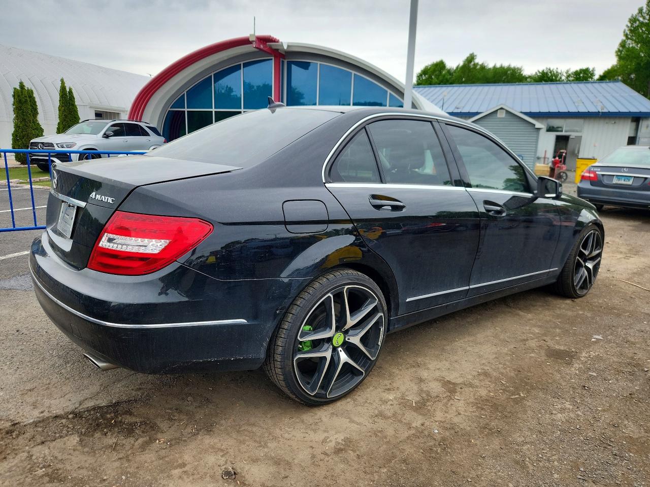 2014 Mercedes-benz C 300 4matic Black vin: WDDGF8AB9EG169059
