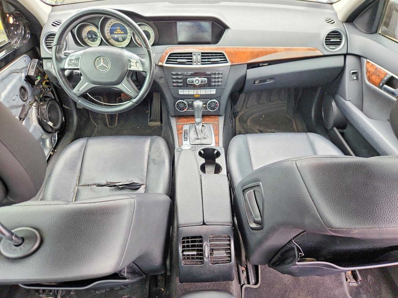 2014 Mercedes-benz C 300 4matic Black vin: WDDGF8AB9EG169059