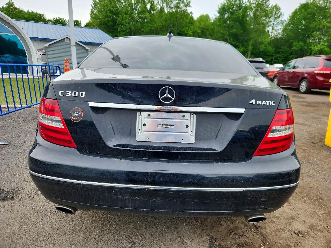 2014 Mercedes-benz C 300 4matic Black vin: WDDGF8AB9EG169059