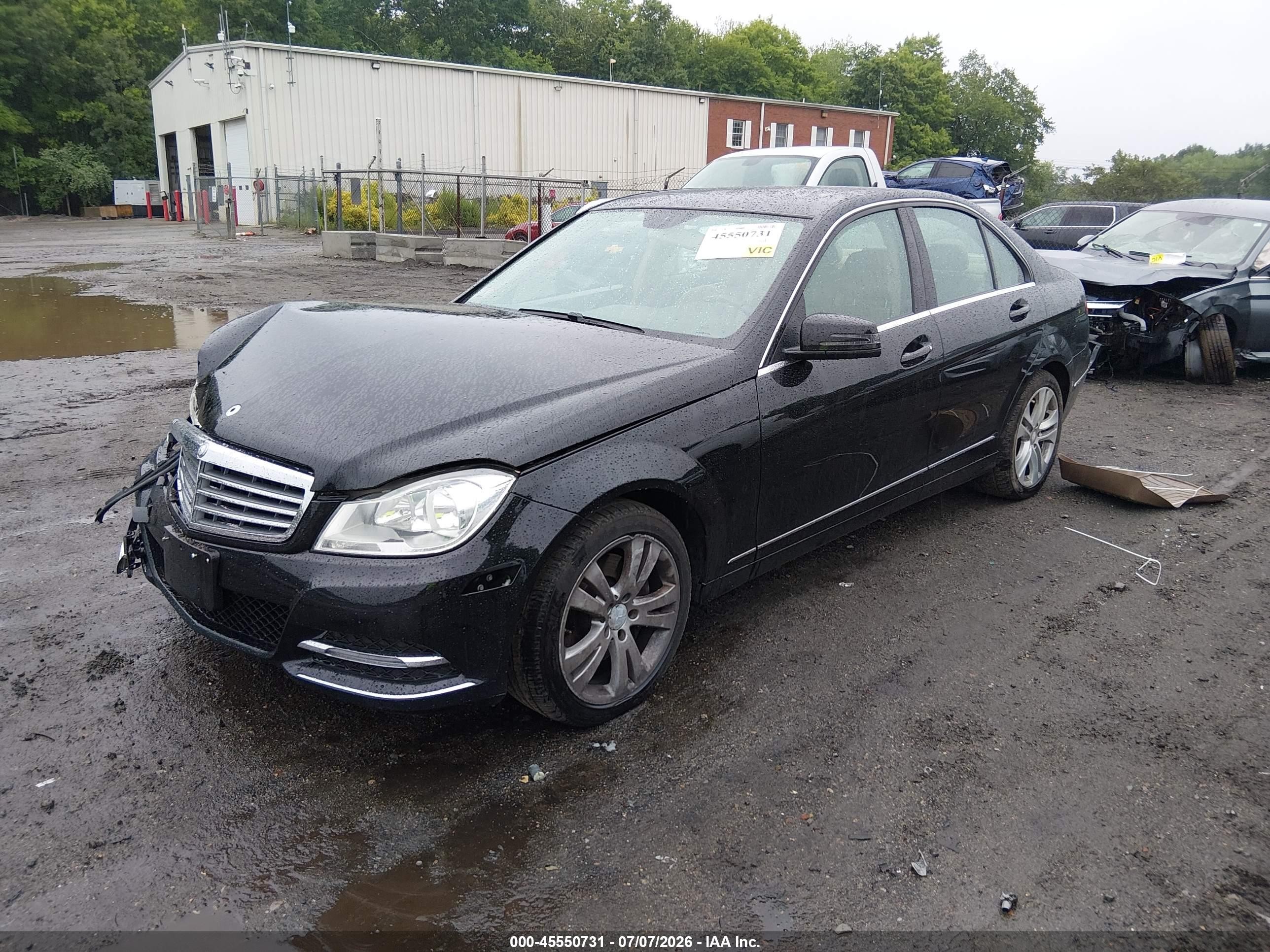 2014 Mercedes-benz C 300 Luxury 4matic Black vin: WDDGF8AB9EG225520