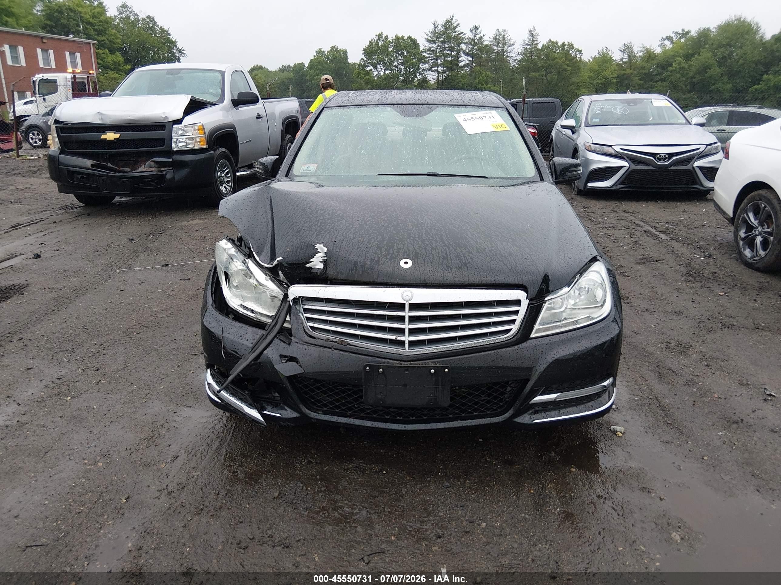 2014 Mercedes-benz C 300 Luxury 4matic Black vin: WDDGF8AB9EG225520