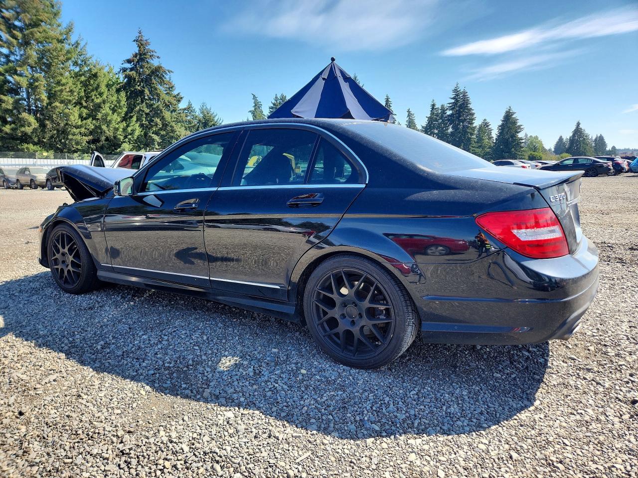 2014 Mercedes-benz C 300 4matic Black vin: WDDGF8AB9EG237246