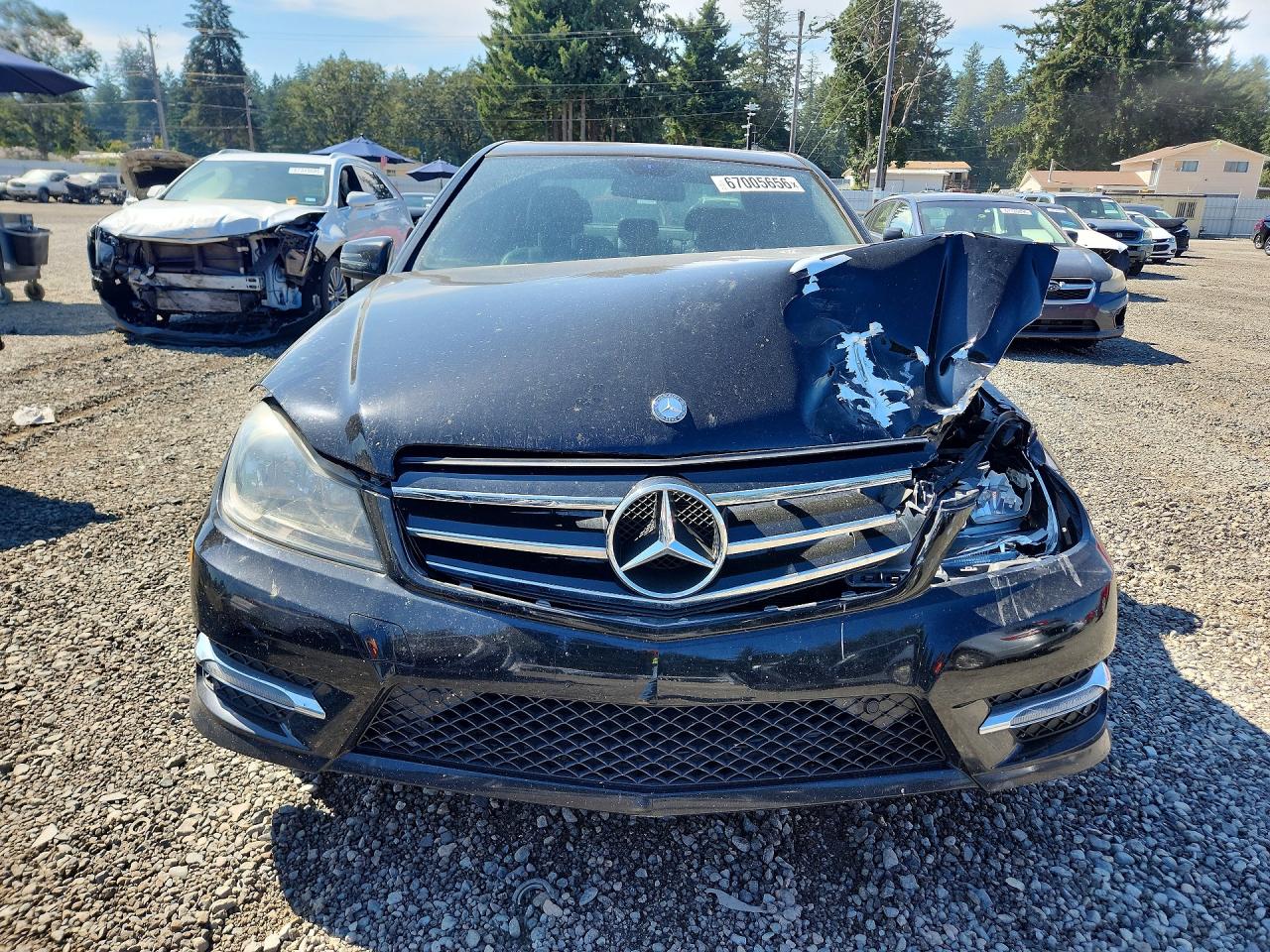 2014 Mercedes-benz C 300 4matic Black vin: WDDGF8AB9EG237246