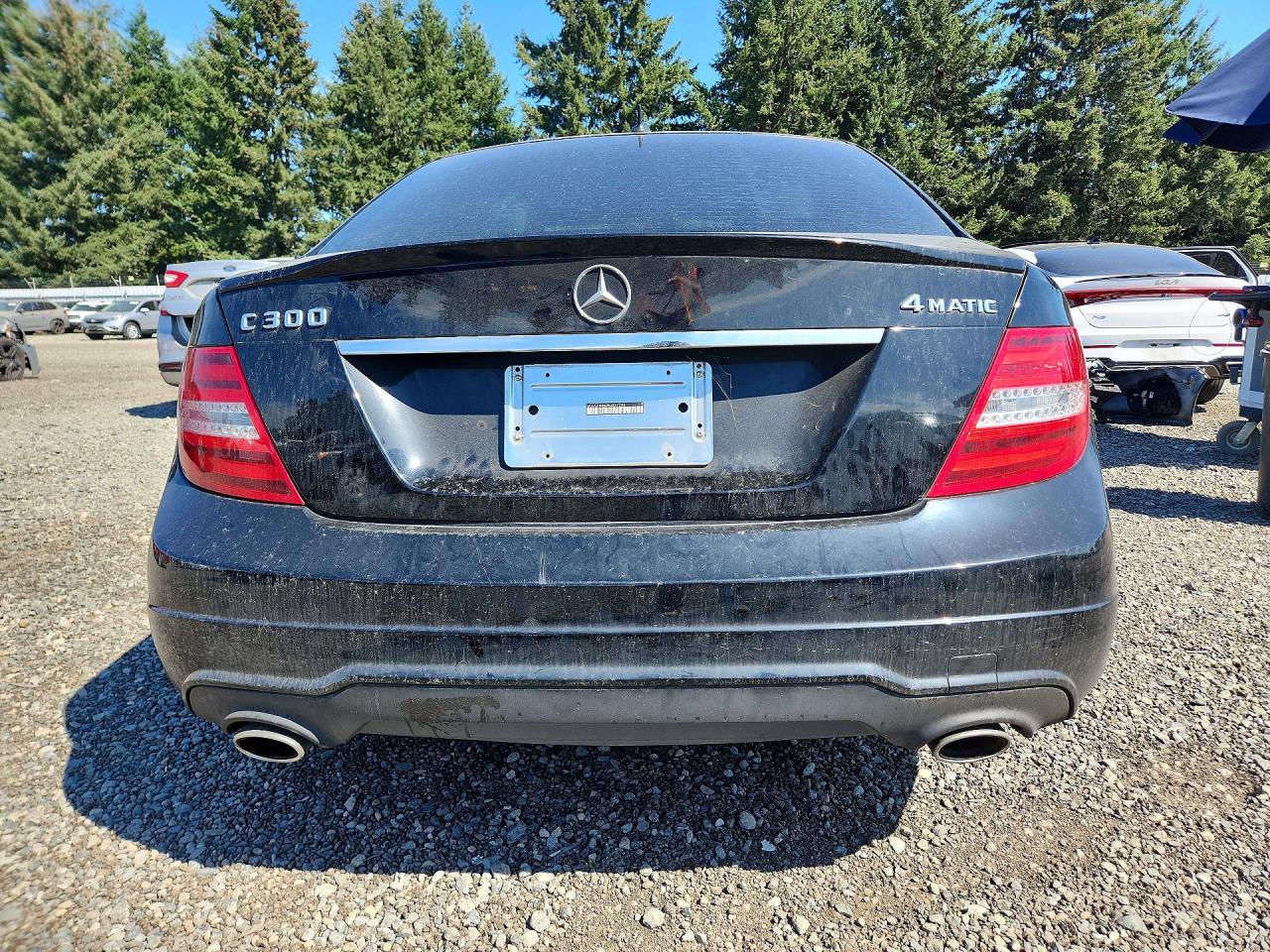 2014 Mercedes-benz C 300 4matic Black vin: WDDGF8AB9EG237246