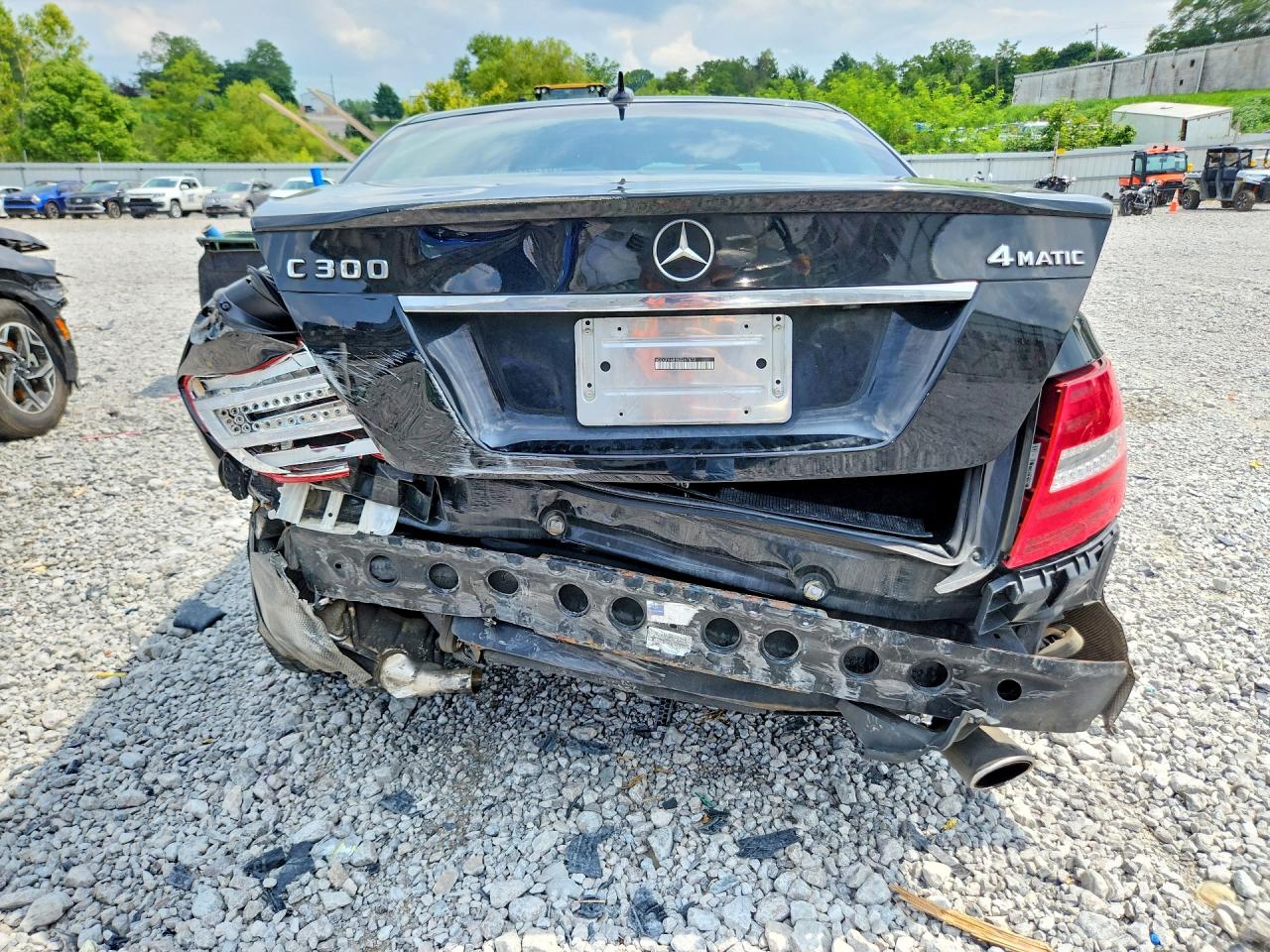 2014 Mercedes-benz C 300 4matic Black vin: WDDGF8AB9EG247873