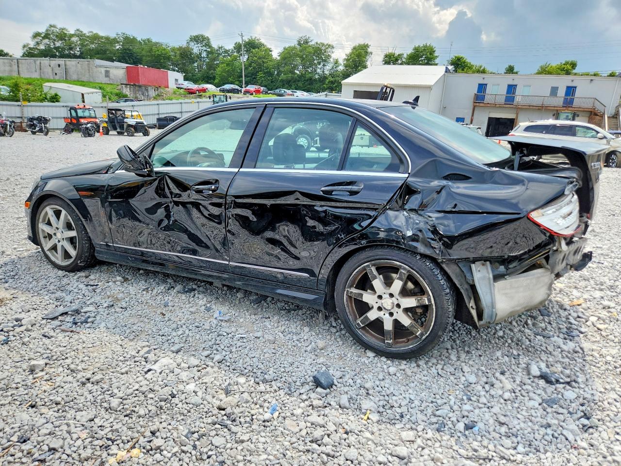 2014 Mercedes-benz C 300 4matic Black vin: WDDGF8AB9EG247873