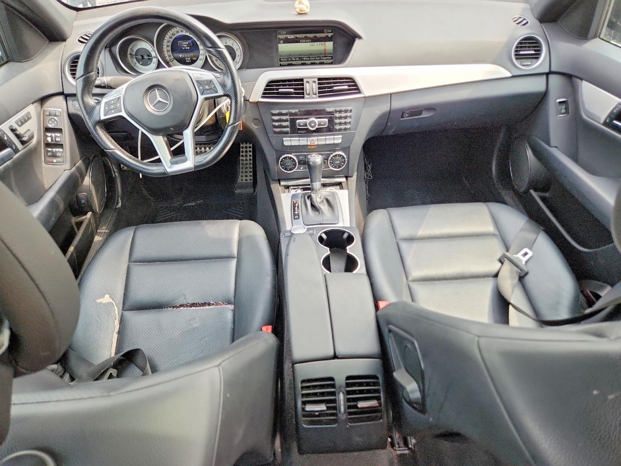 2014 Mercedes-benz C 300 4matic Black vin: WDDGF8AB9EG247873