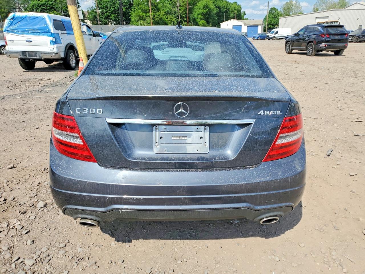 2014 Mercedes-benz C 300 4matic Серый vin: WDDGF8AB9ER311561