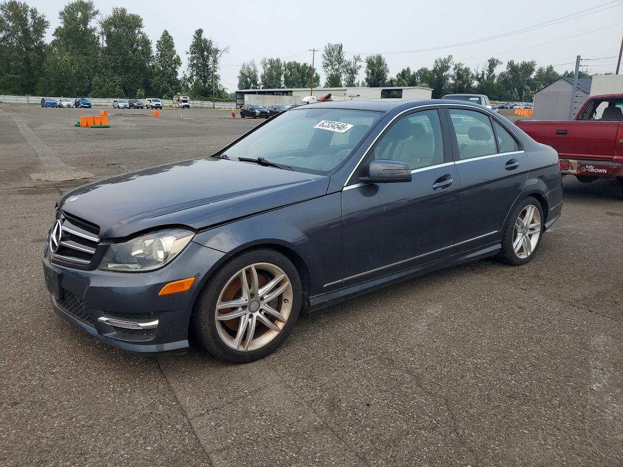 2014 Mercedes-benz C 300 4matic Gray vin: WDDGF8AB9ER318901