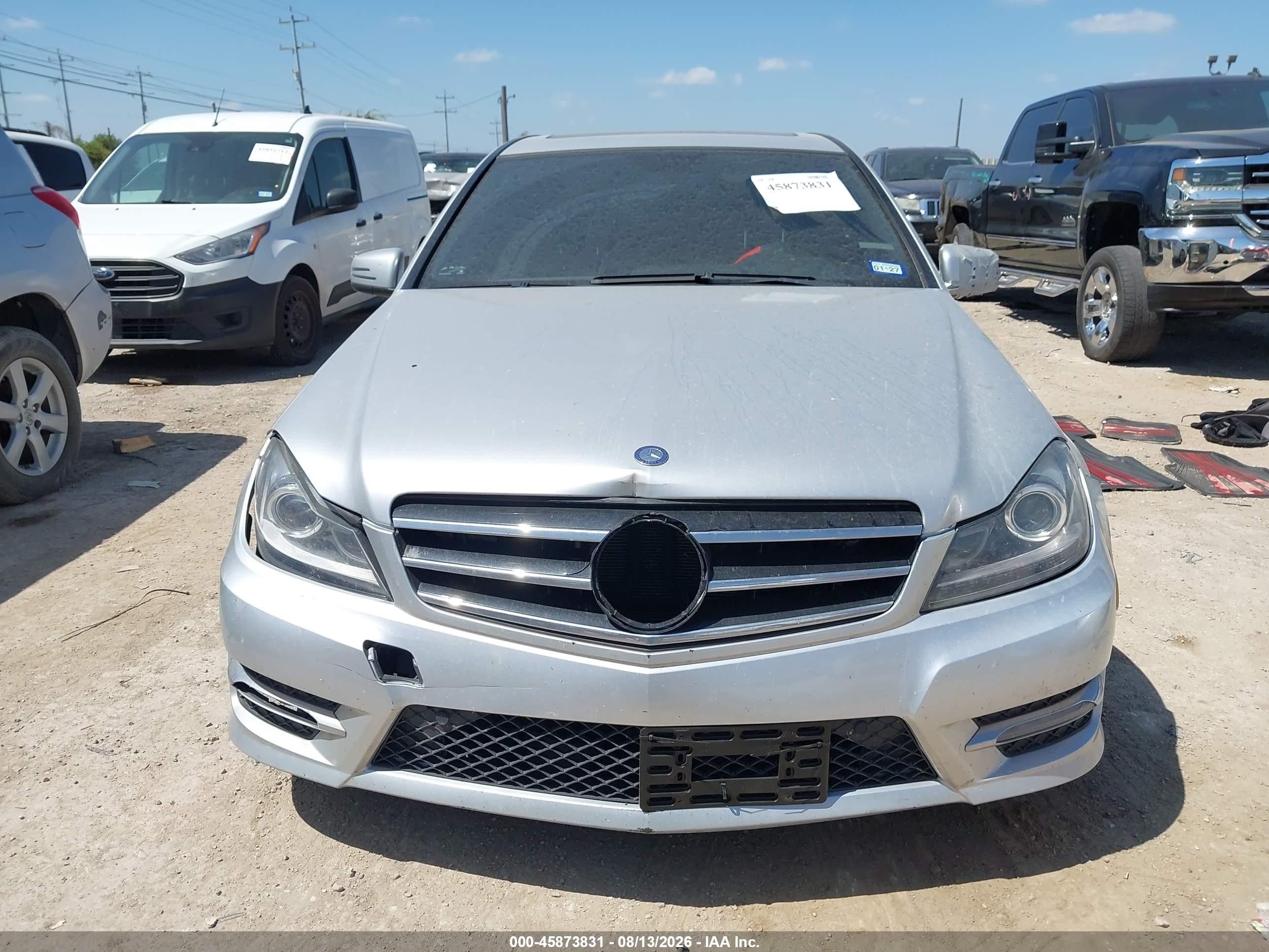 2013 Mercedes-benz C 300 Sport 4matic Silver vin: WDDGF8ABXDA755447