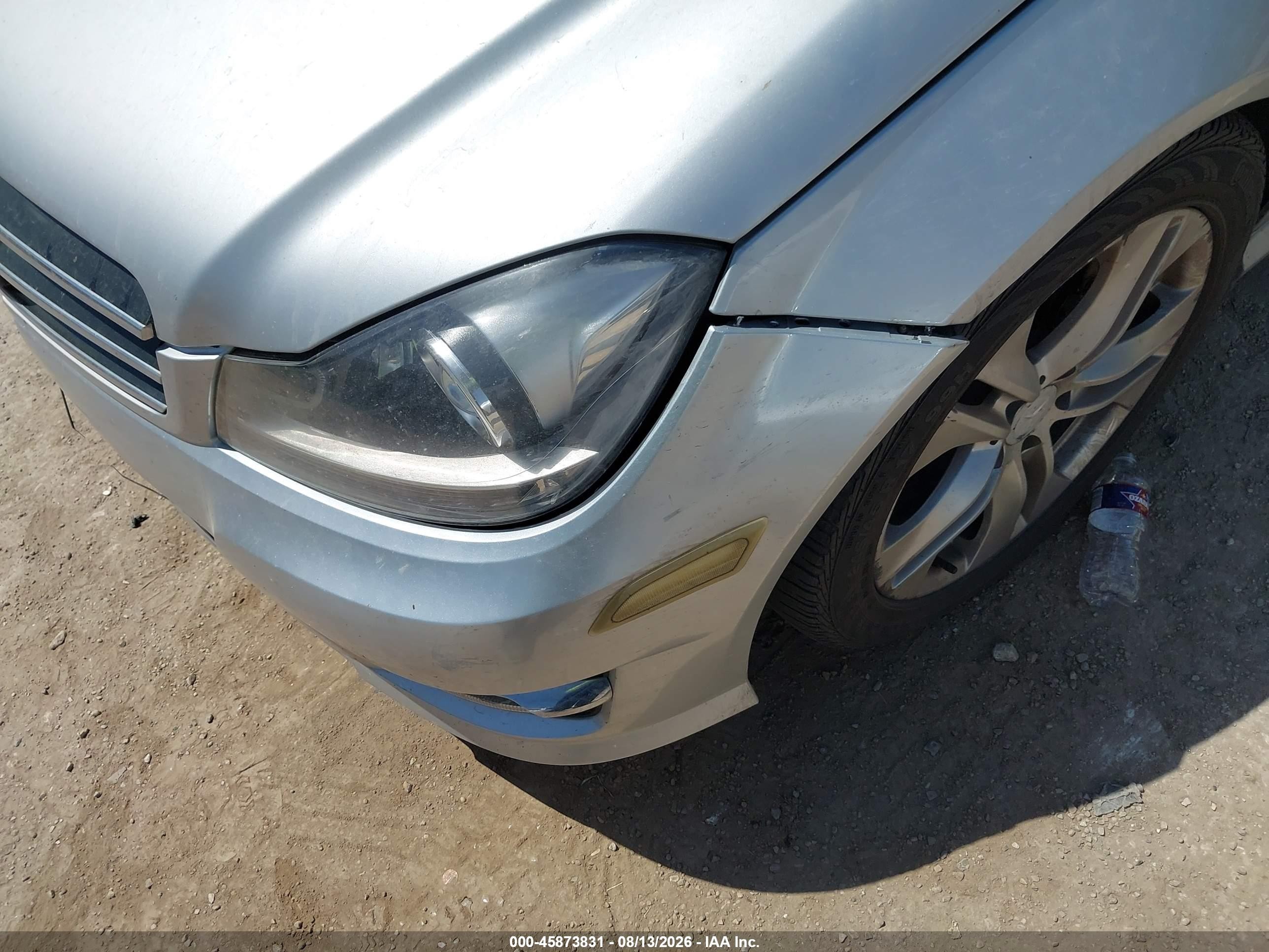 2013 Mercedes-benz C 300 Sport 4matic Silver vin: WDDGF8ABXDA755447