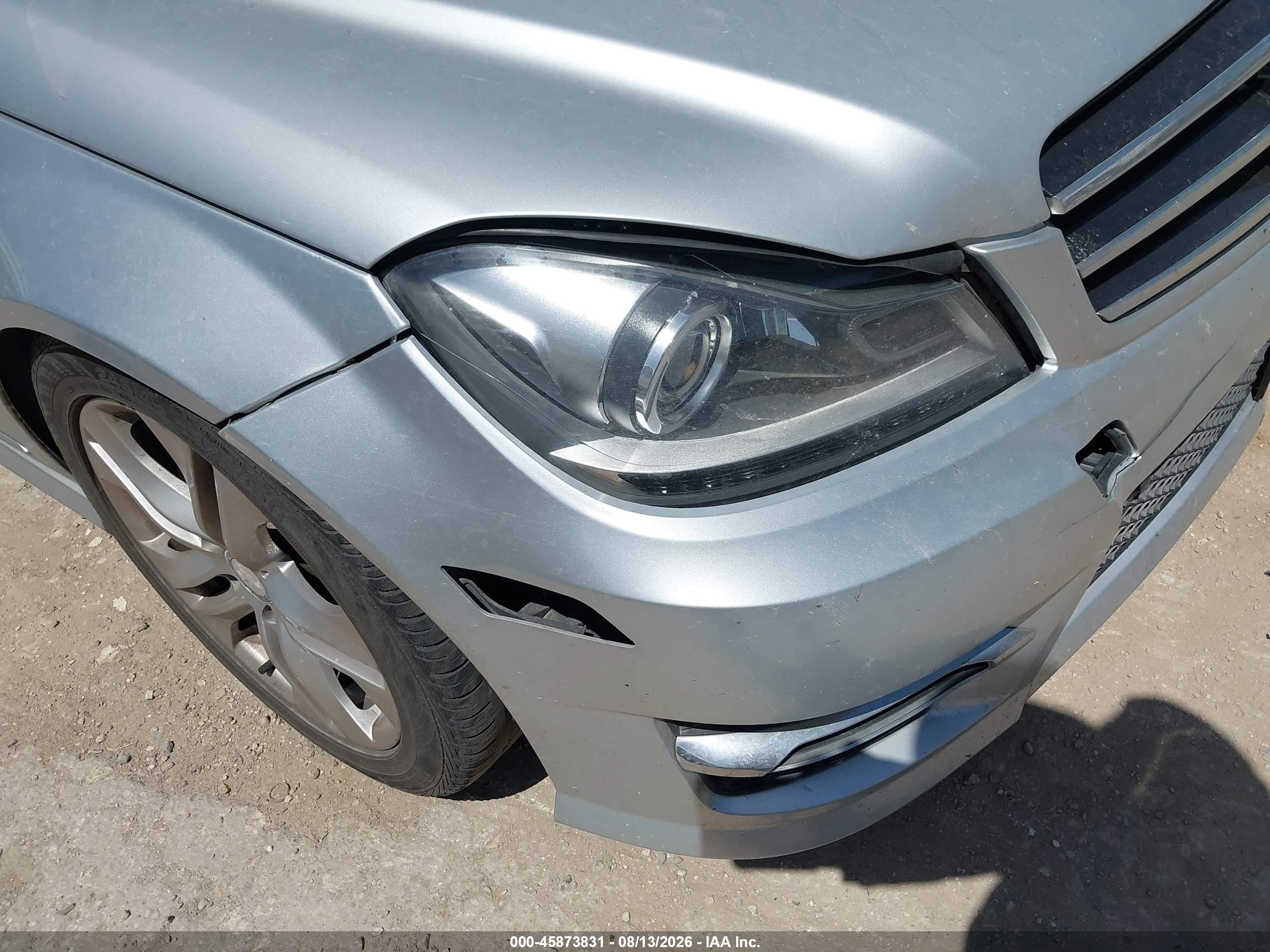 2013 Mercedes-benz C 300 Sport 4matic Silver vin: WDDGF8ABXDA755447