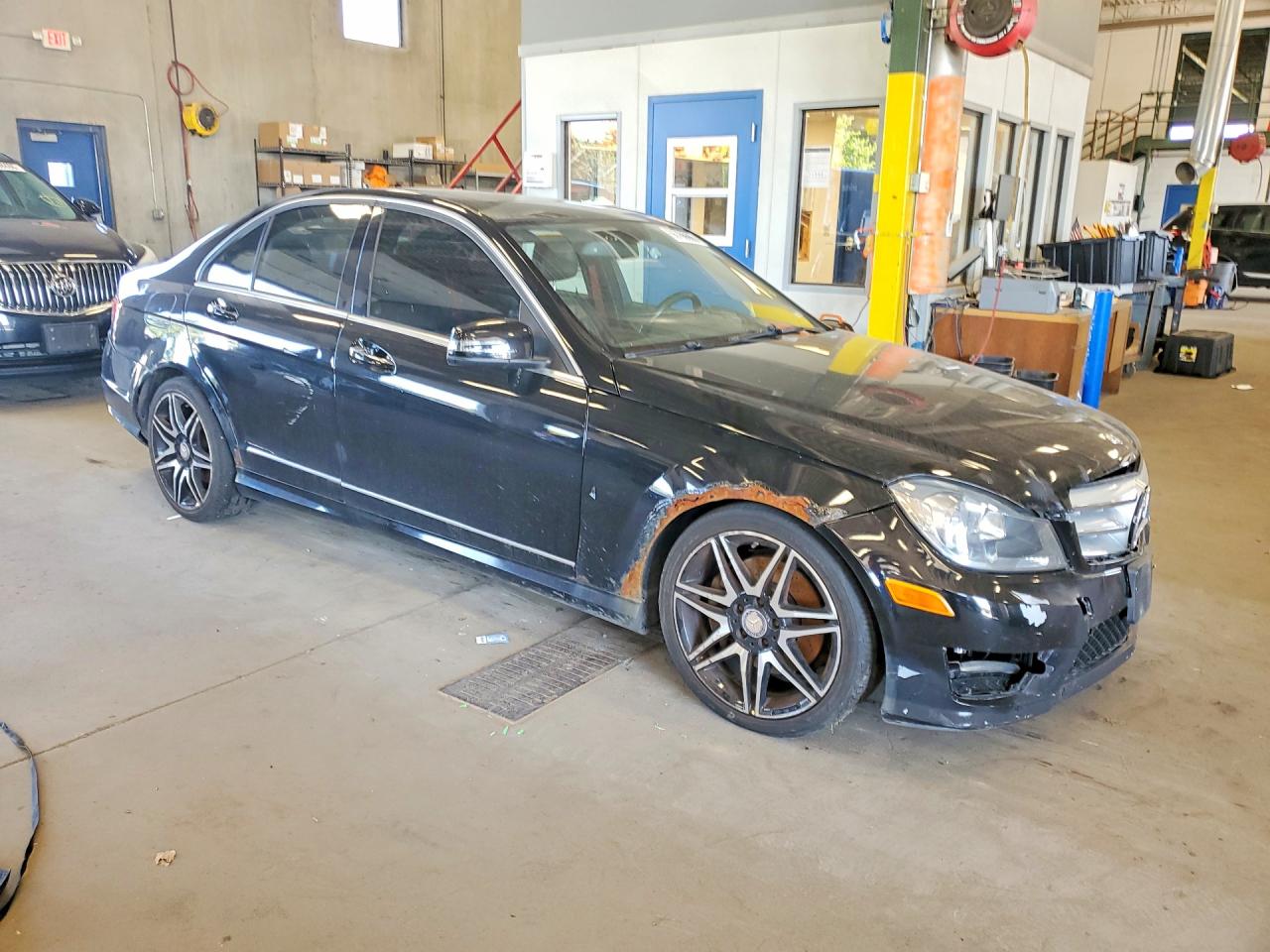 2013 Mercedes-benz C 300 4matic Black vin: WDDGF8ABXDA779442