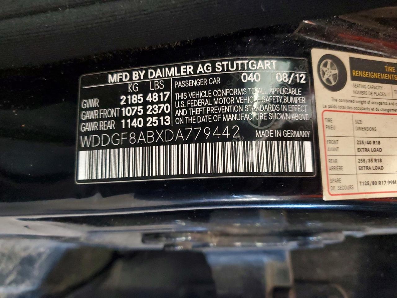 2013 Mercedes-benz C 300 4matic Black vin: WDDGF8ABXDA779442
