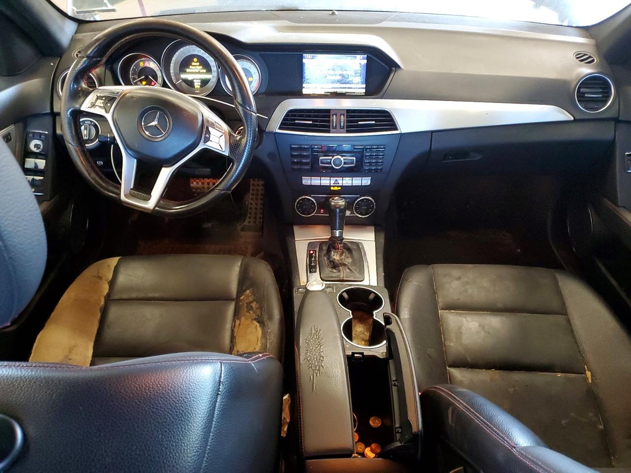 2013 Mercedes-benz C 300 4matic Black vin: WDDGF8ABXDA779442