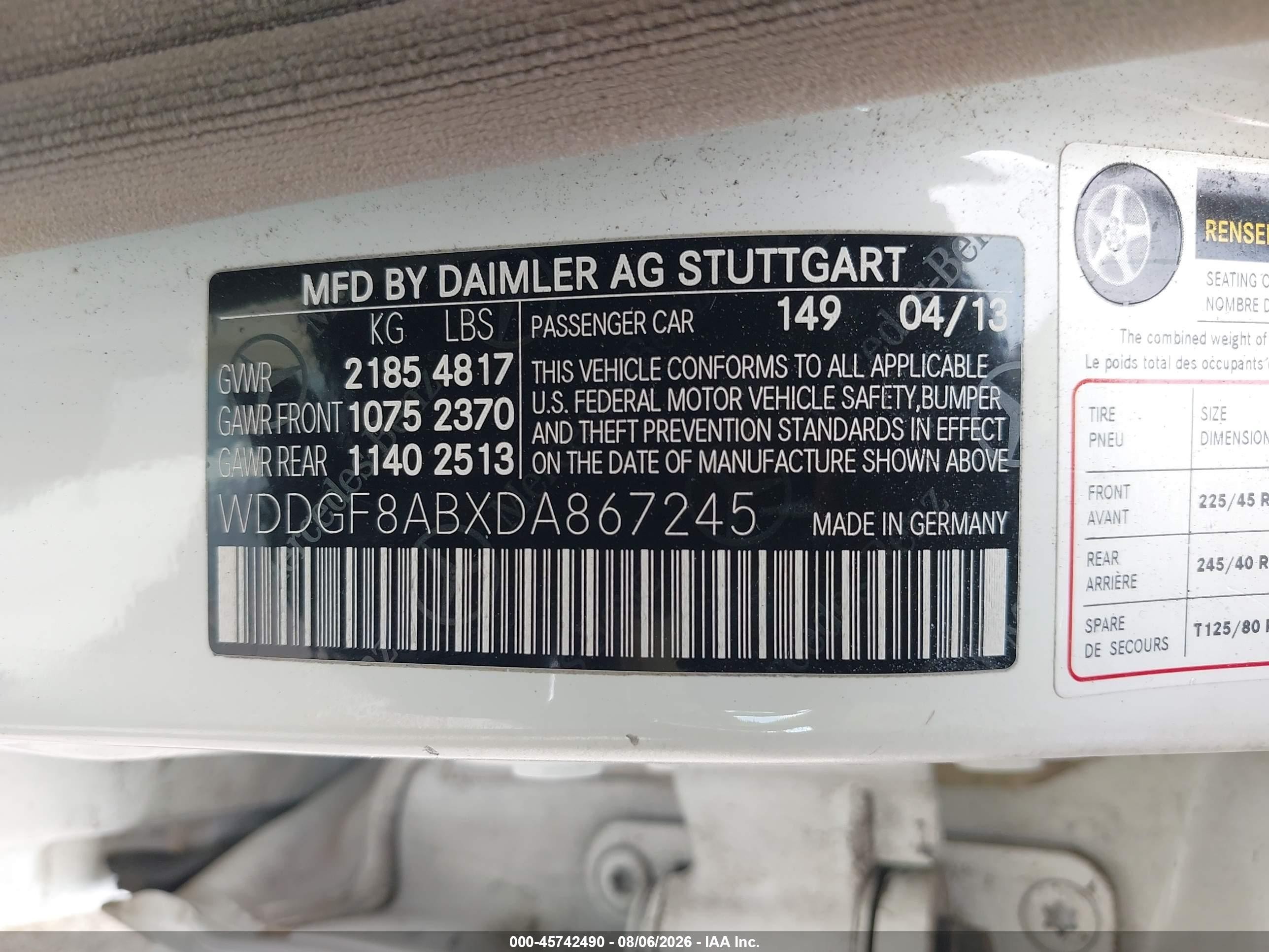 2013 Mercedes-benz C 300 Sport 4matic White vin: WDDGF8ABXDA867245