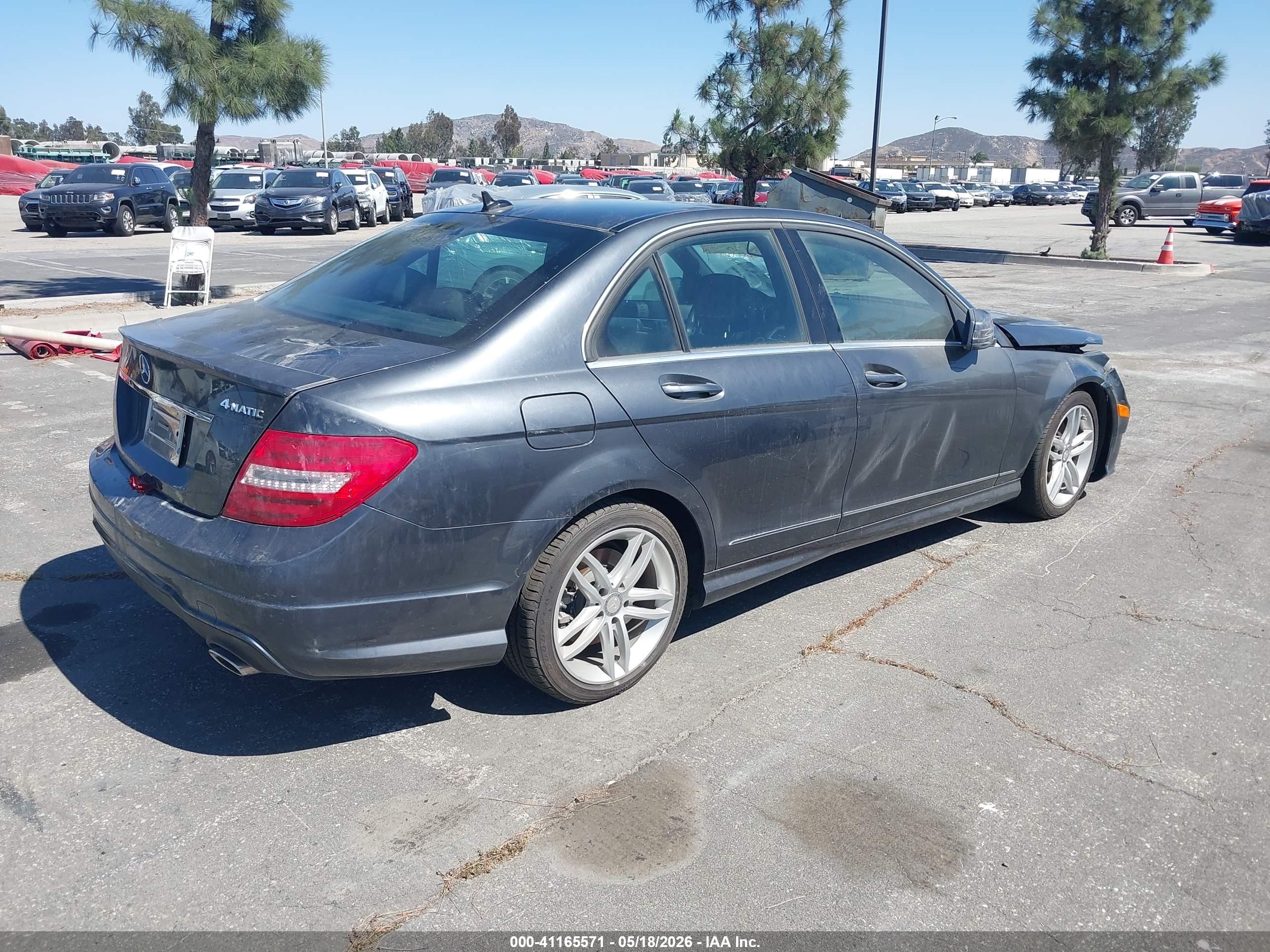 2013 Mercedes-benz C 300 Luxury 4matic/sport 4matic Gray vin: WDDGF8ABXDG055991