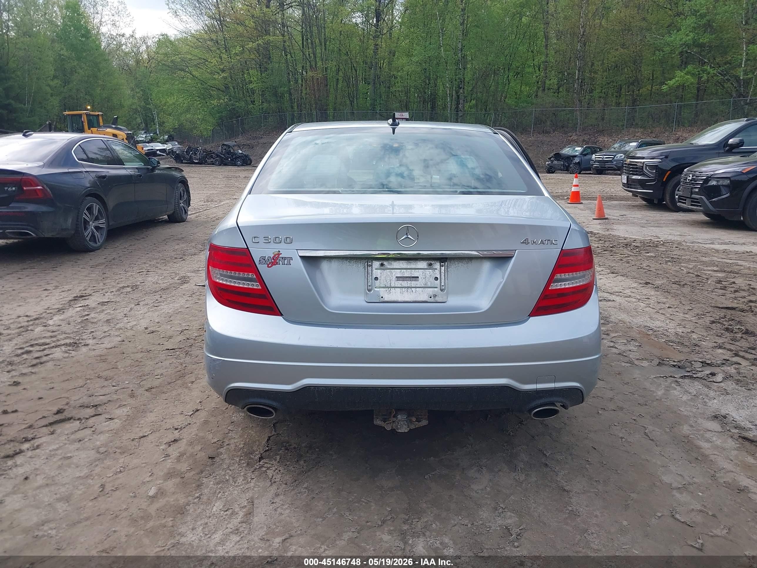 2013 Mercedes-benz C 300 Sport 4matic Light Blue vin: WDDGF8ABXDG146159