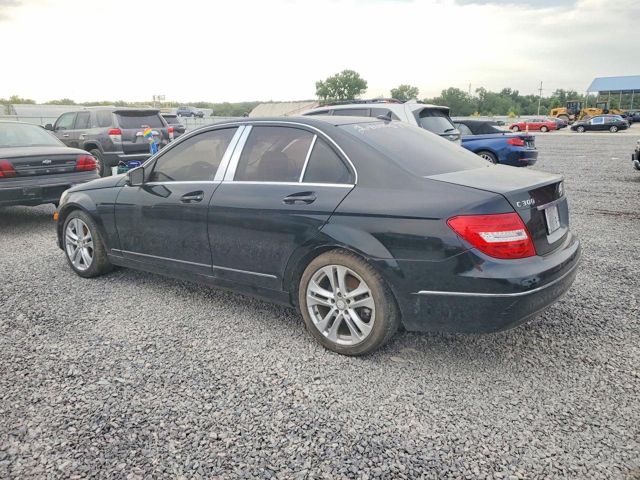 2013 Mercedes-benz C 300 4matic Black vin: WDDGF8ABXDR242054