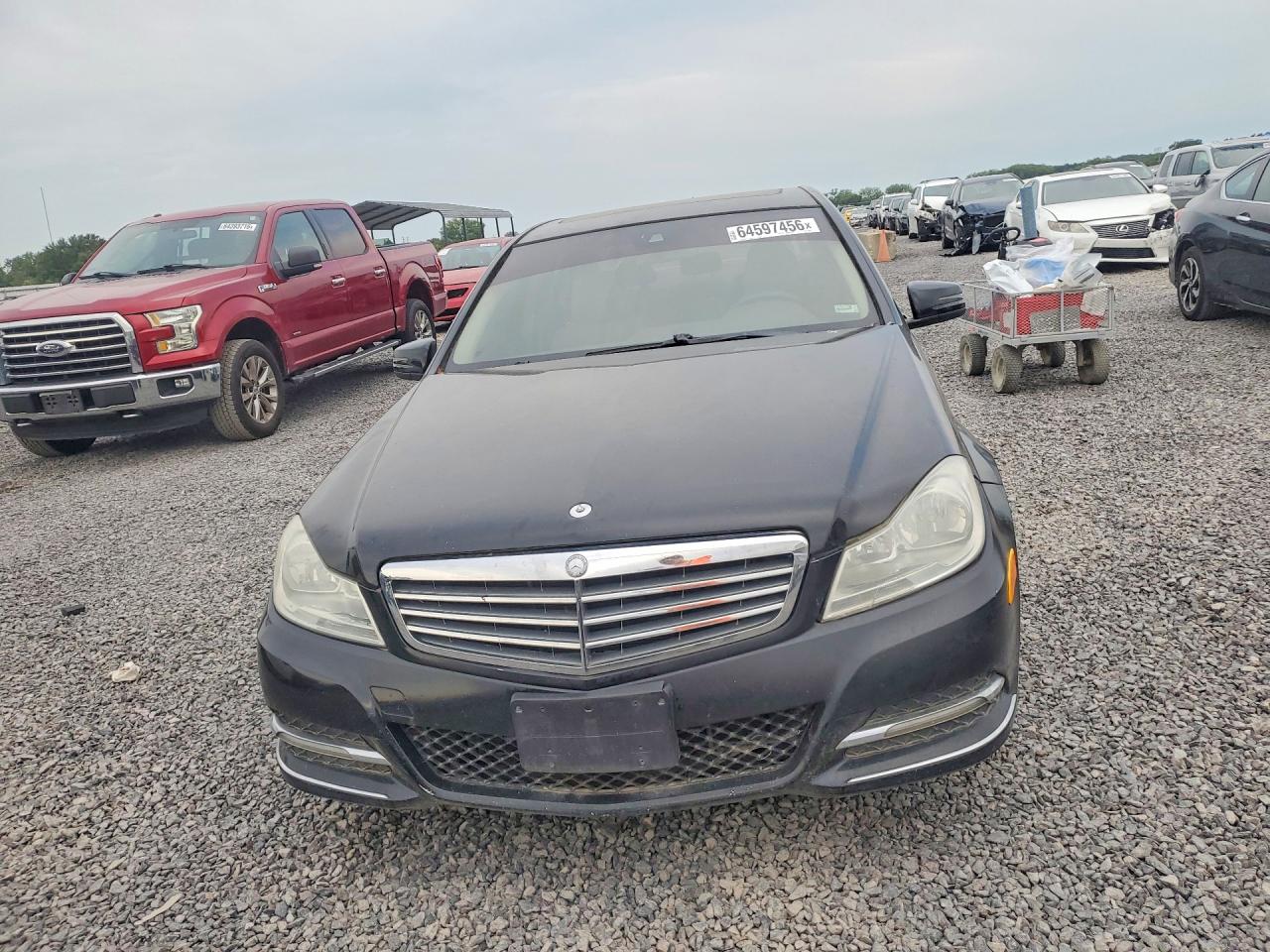 2013 Mercedes-benz C 300 4matic Black vin: WDDGF8ABXDR242054