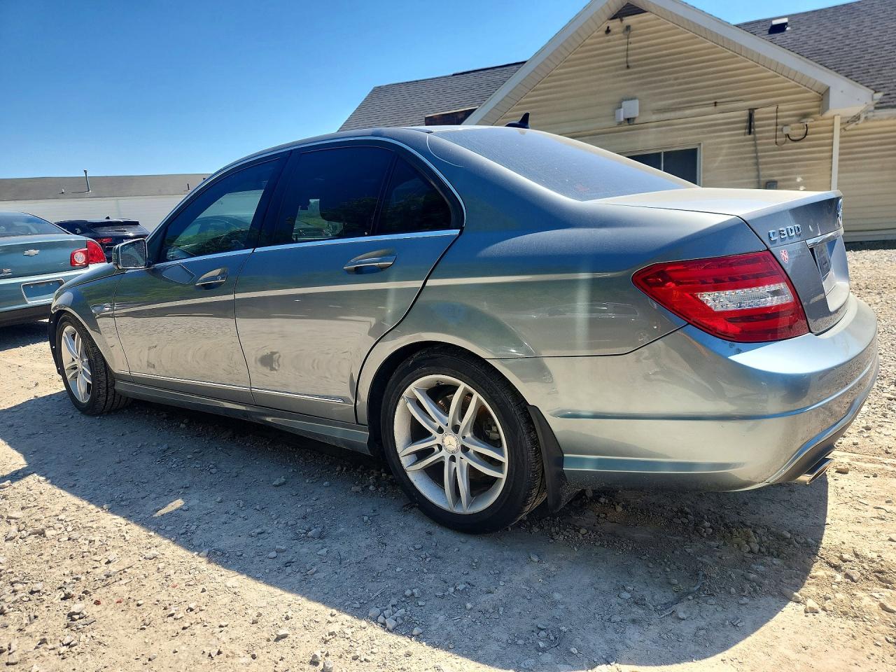 2013 Mercedes-benz C 300 4matic Silver vin: WDDGF8ABXDR248582