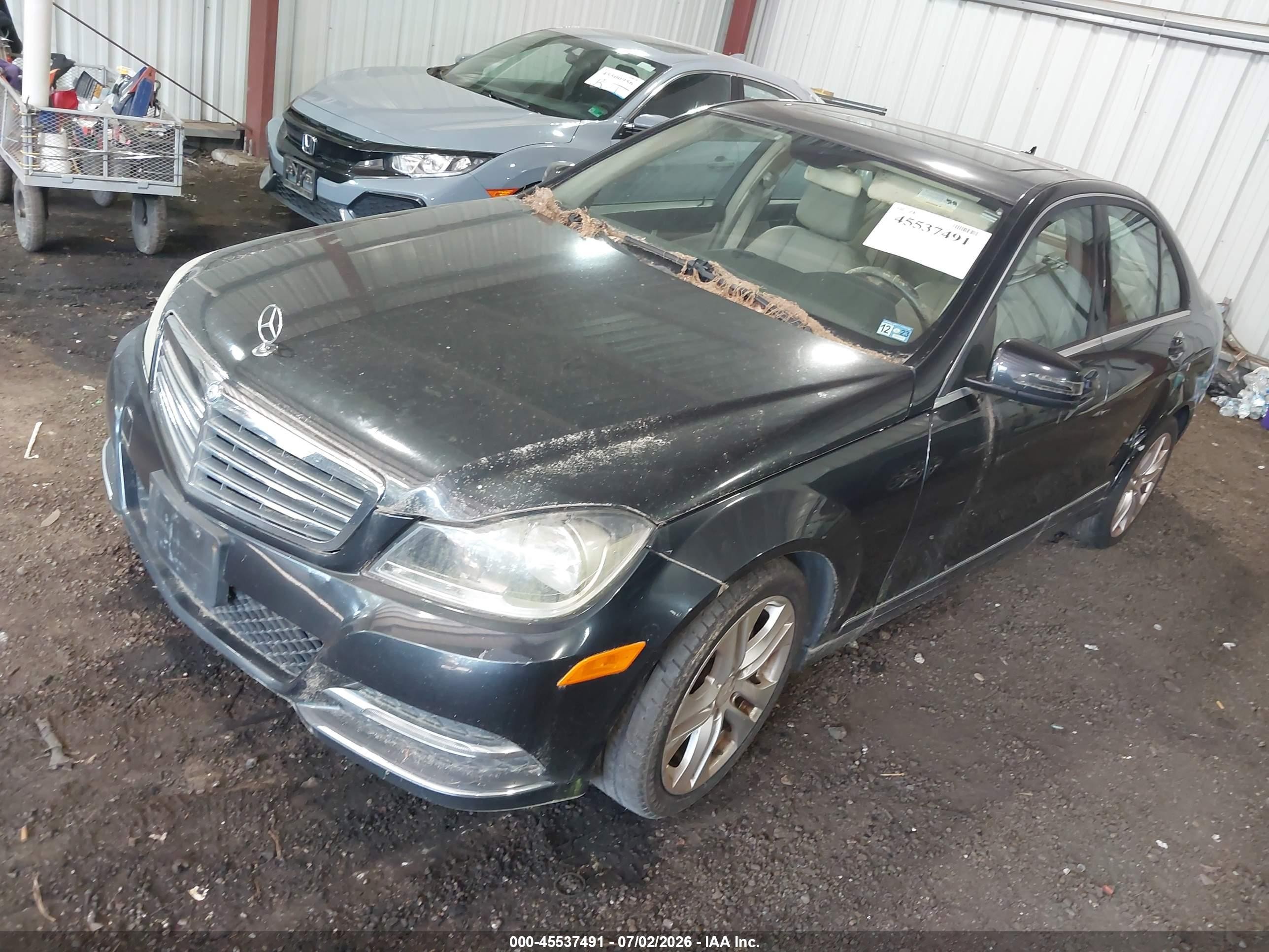 2013 Mercedes-benz C 300 Luxury 4matic Gray vin: WDDGF8ABXDR263289
