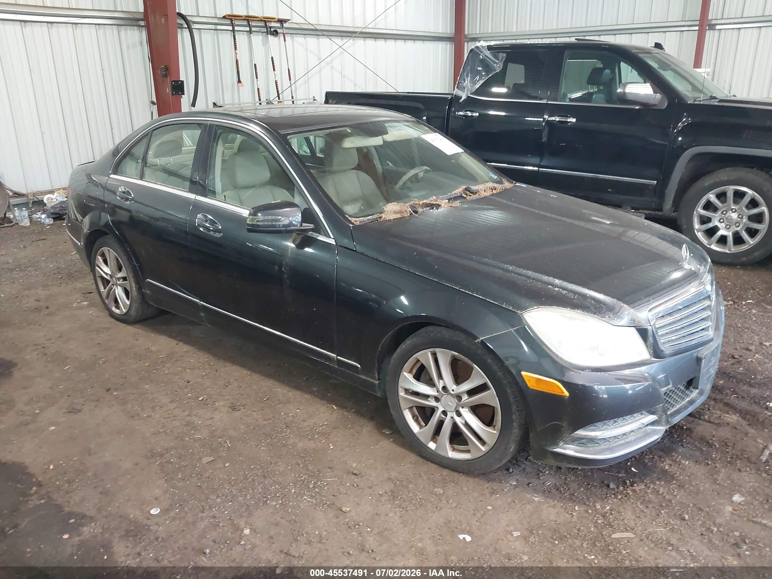 2013 Mercedes-benz C 300 Luxury 4matic Gray vin: WDDGF8ABXDR263289