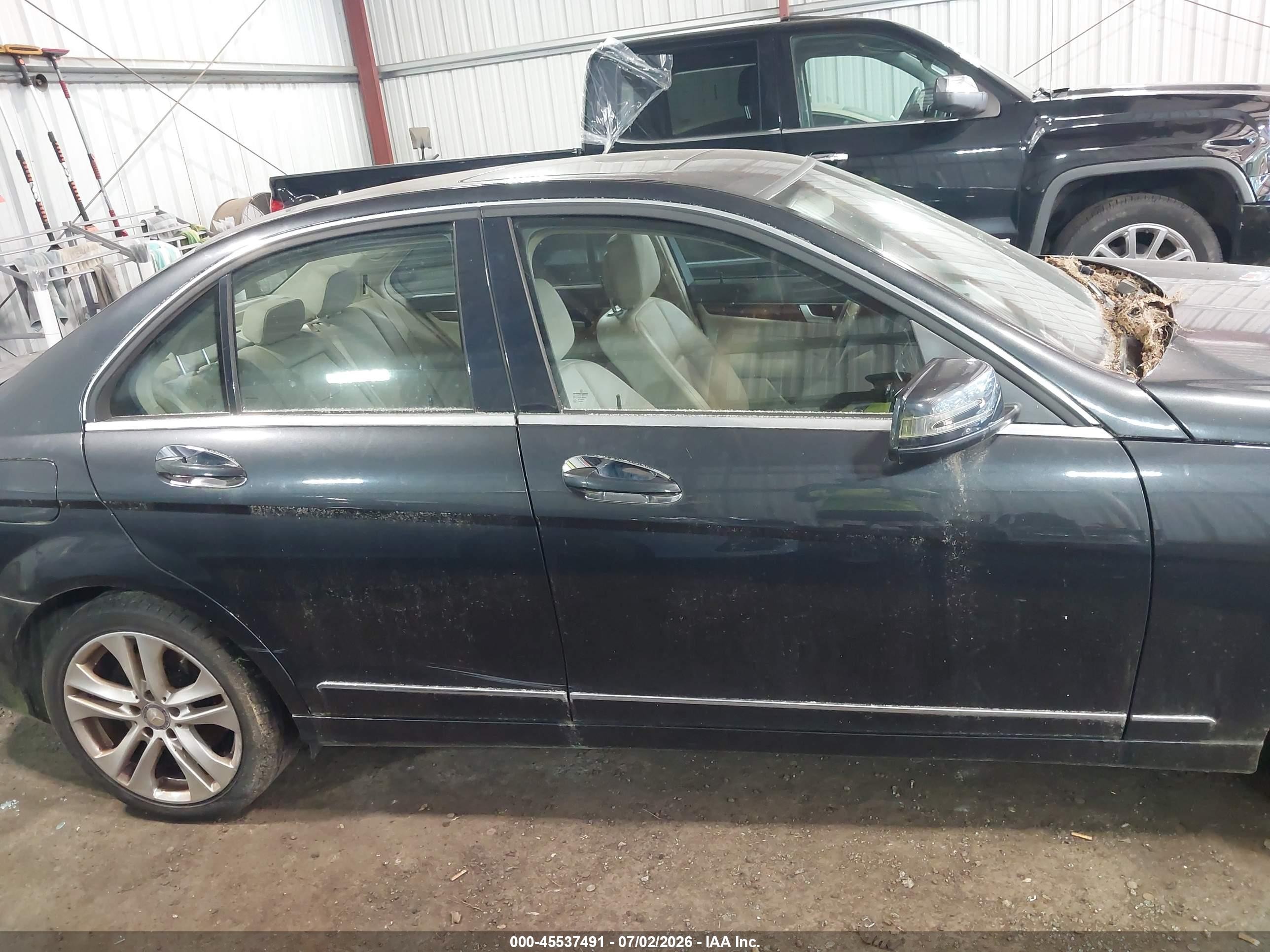 2013 Mercedes-benz C 300 Luxury 4matic Gray vin: WDDGF8ABXDR263289
