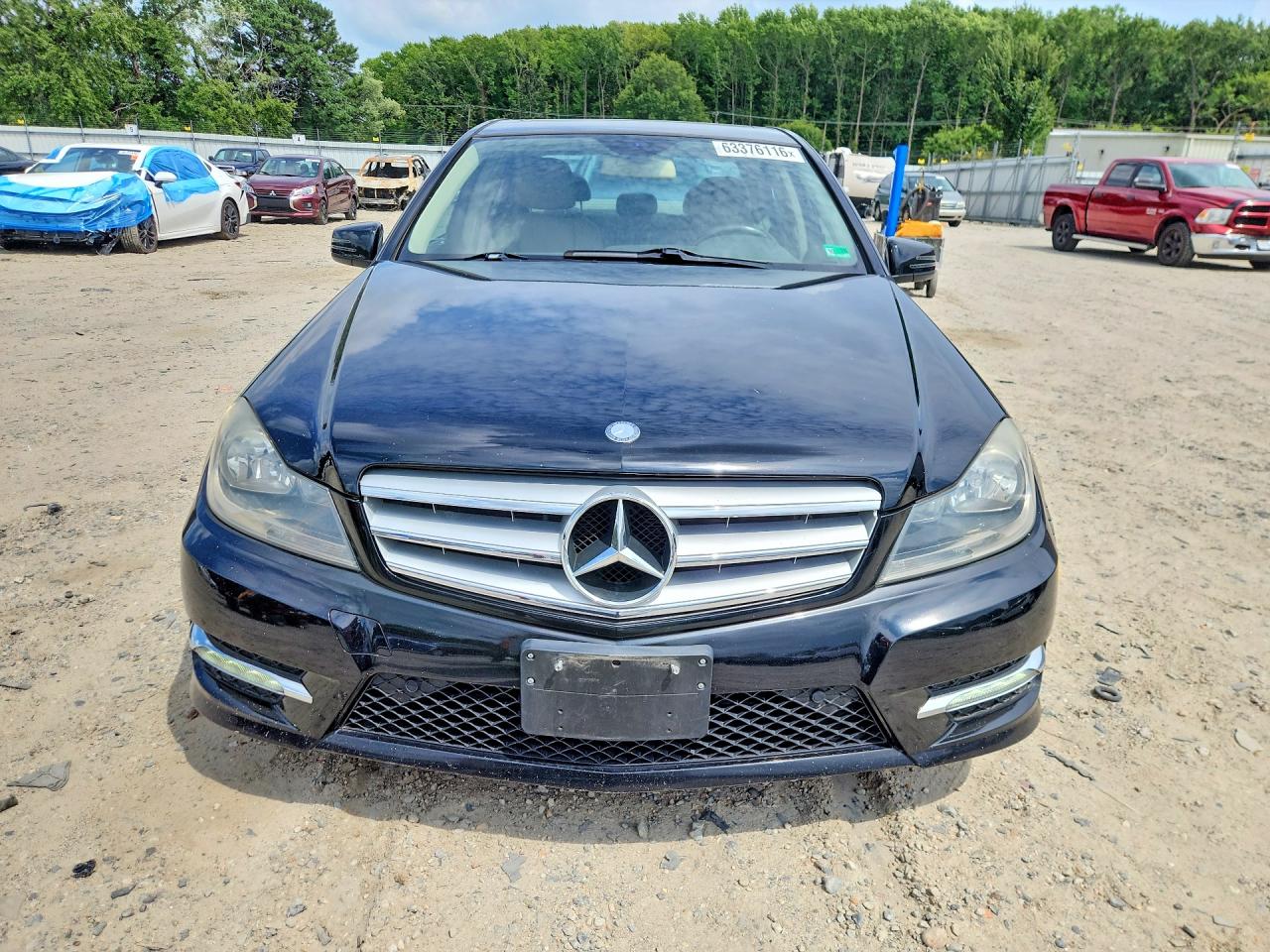 2013 Mercedes-benz C 300 4matic Black vin: WDDGF8ABXDR284370