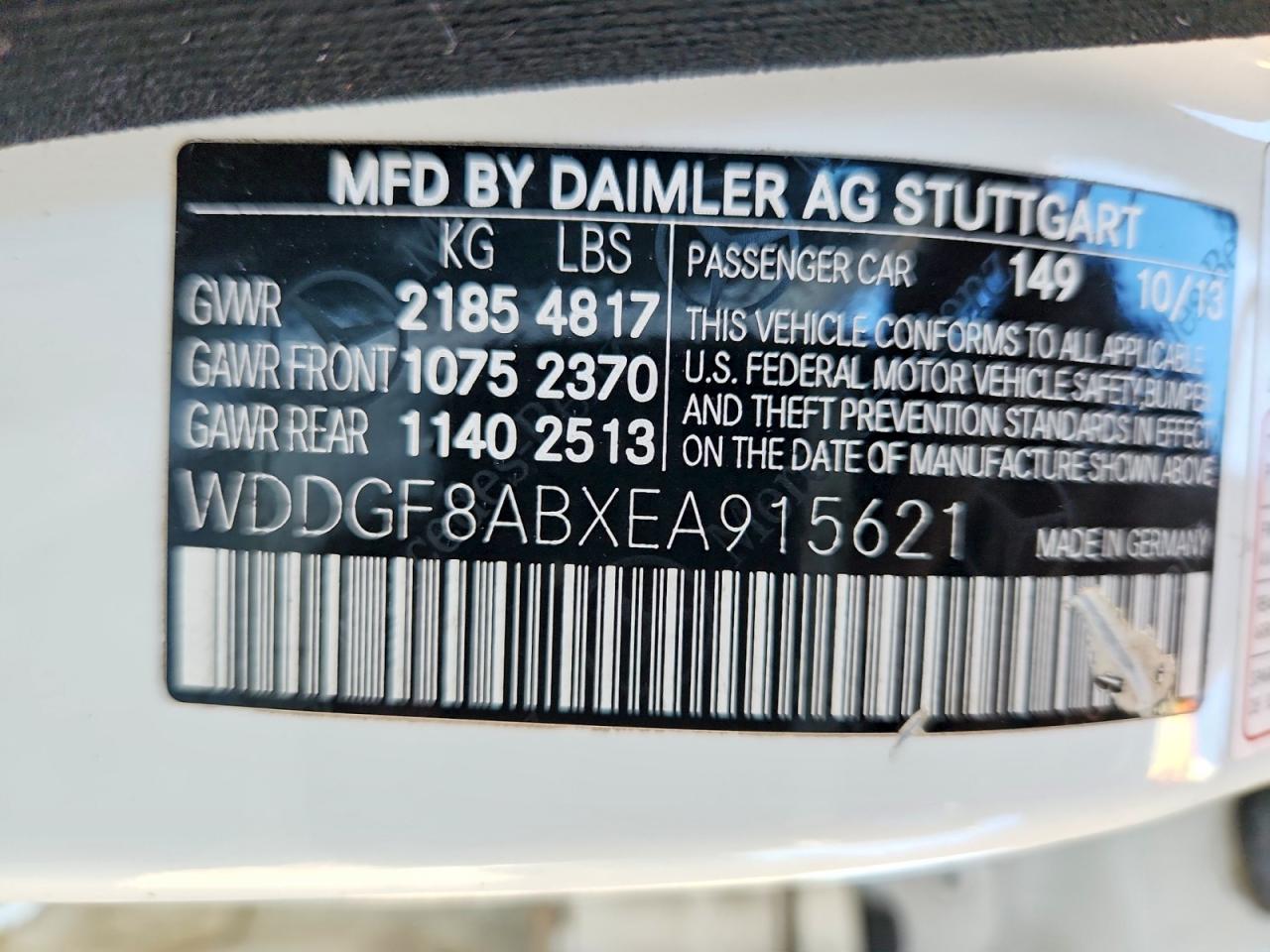 2014 Mercedes-benz C 300 4matic White vin: WDDGF8ABXEA915621