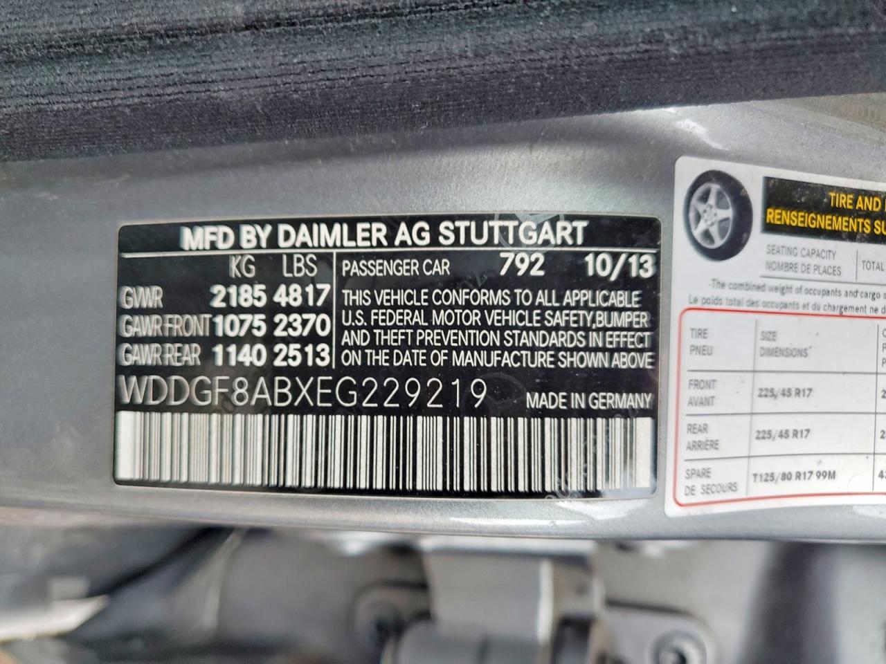 2014 Mercedes-benz C 300 4matic Silver vin: WDDGF8ABXEG229219